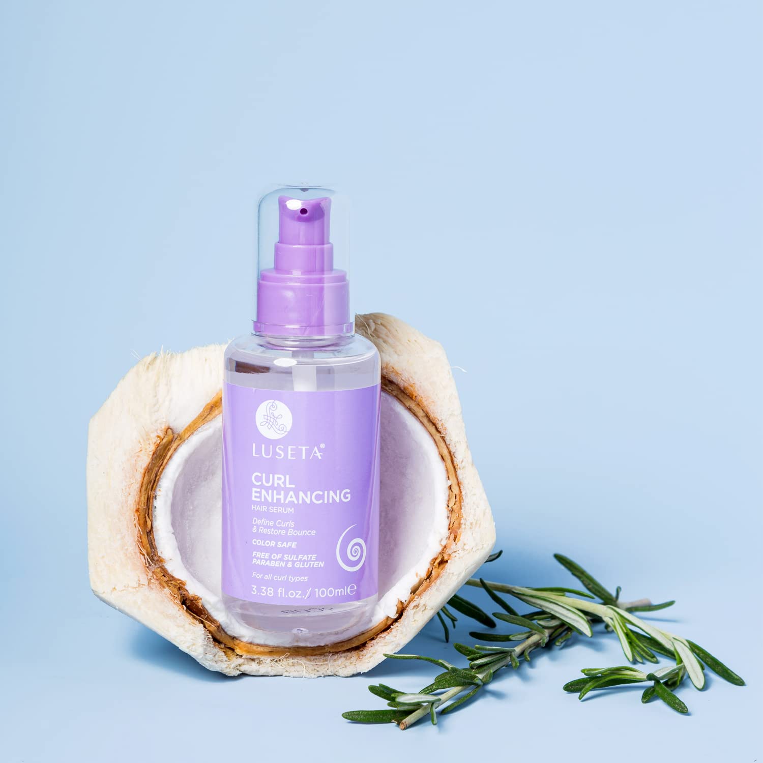 Luseta Curl Enhancing Hair Oil Define Curl & Restore Bounce Anti-frizzing and Smoothing for Curly Hair Type 3.38oz