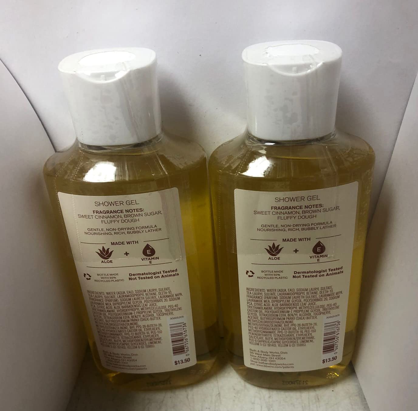 Bath & Body Works Cinnamon Donut Swirl Shower Gel Gift Sets 10 Oz 2 Pack (Cinnamon Donut Swirl), 20.0 Fl Oz