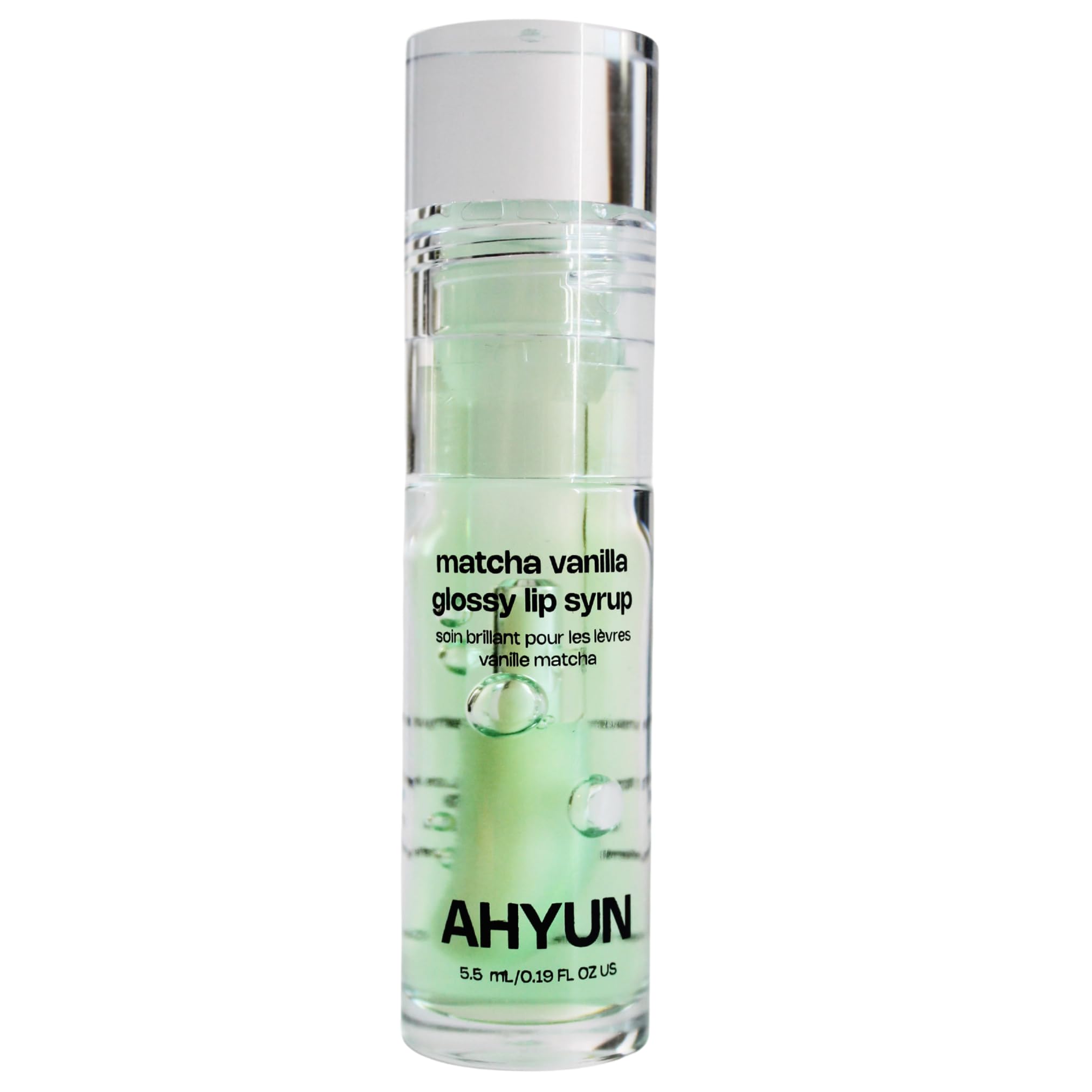 AHYUN Matcha Vanilla Glossy Lip Syrup  Fungal Acne Safe  NonSticky Barrier Care  Creamy Vanilla Flavor  Glossy  Vegan  Cr