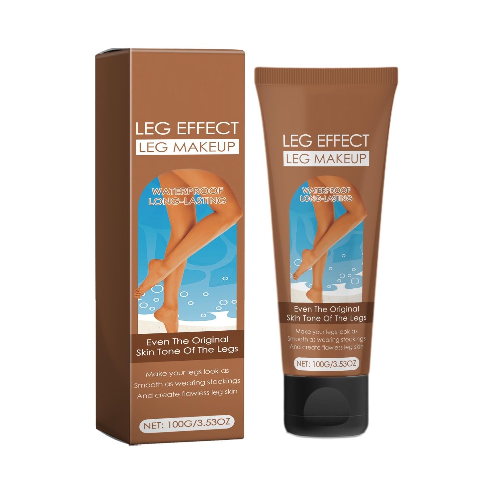 Leg Makeup Waterproof No Transfer, Leg & Body Scar Cover up Makeup Waterproof Foundation Easy Application for All Skin Tones.(3#