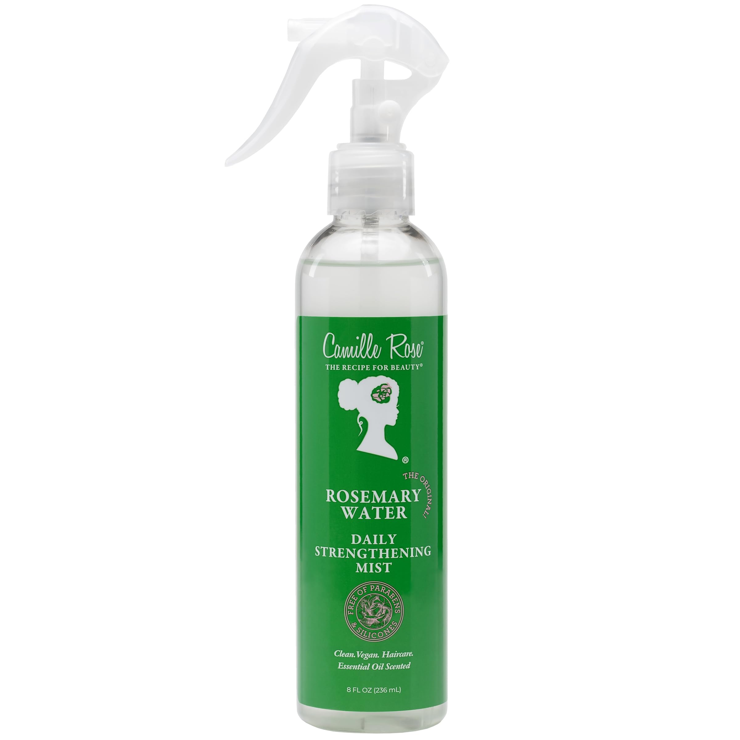 Camille Rose Rosemary Water Daily Strengthening Mist, With Peppermint And Rosemary Essential Oils To Strengthen Strands And Prom