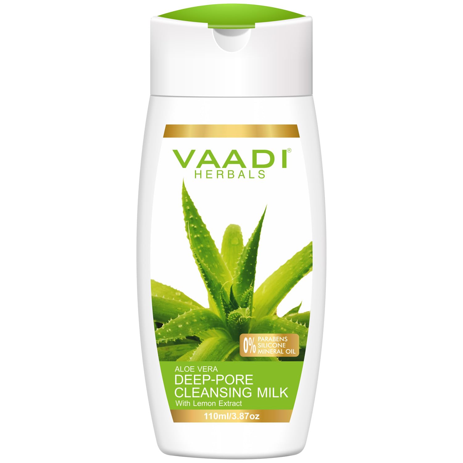 Vaadi Herbals Value Aloevera Deep Pore Cleansing Milk With Lemon Extract, 3 X 110Ml