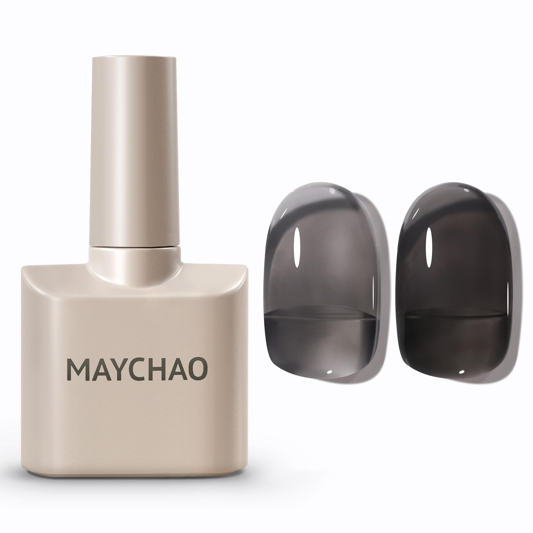 MAYCHAO 15ML Jelly Black Gel Nail Polish 1Pc Translucent Sheer Black Gel Polish Soak off Transparent Nail Polish Gel Nail Art Ma