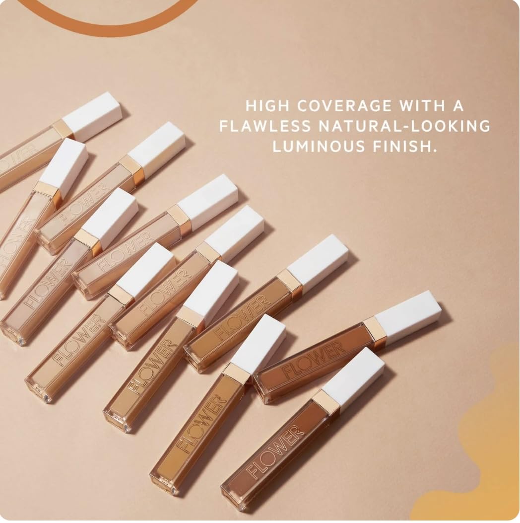 Flower Beauty By Drew Barrymore Light Illusion Full Coverage Concealer - Diffuse Dark Under Eye Circles + Blurs Blemishes - Weig