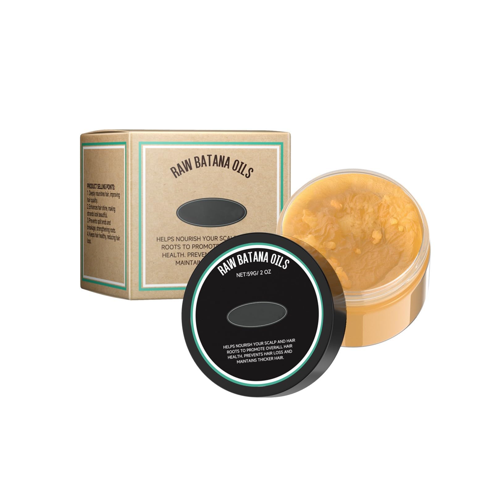 Viareline Raw Batana Oils Hair Treatment Balm, 59g