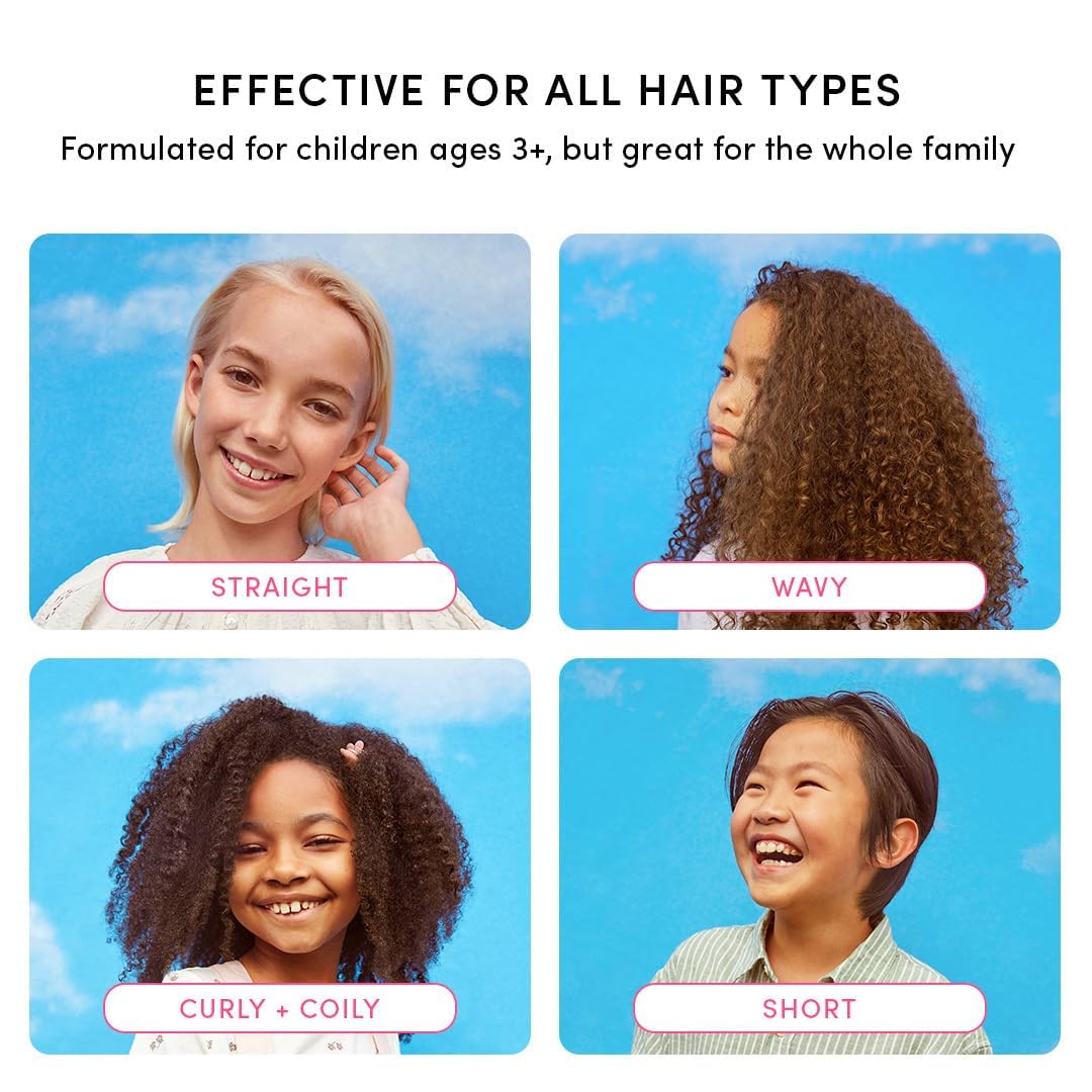 Evereden Kids Complete Haircare Set: Hair Detangling Shampoo, Conditioner & Spray for Children Ages 3+, Plant Protein Peptides &