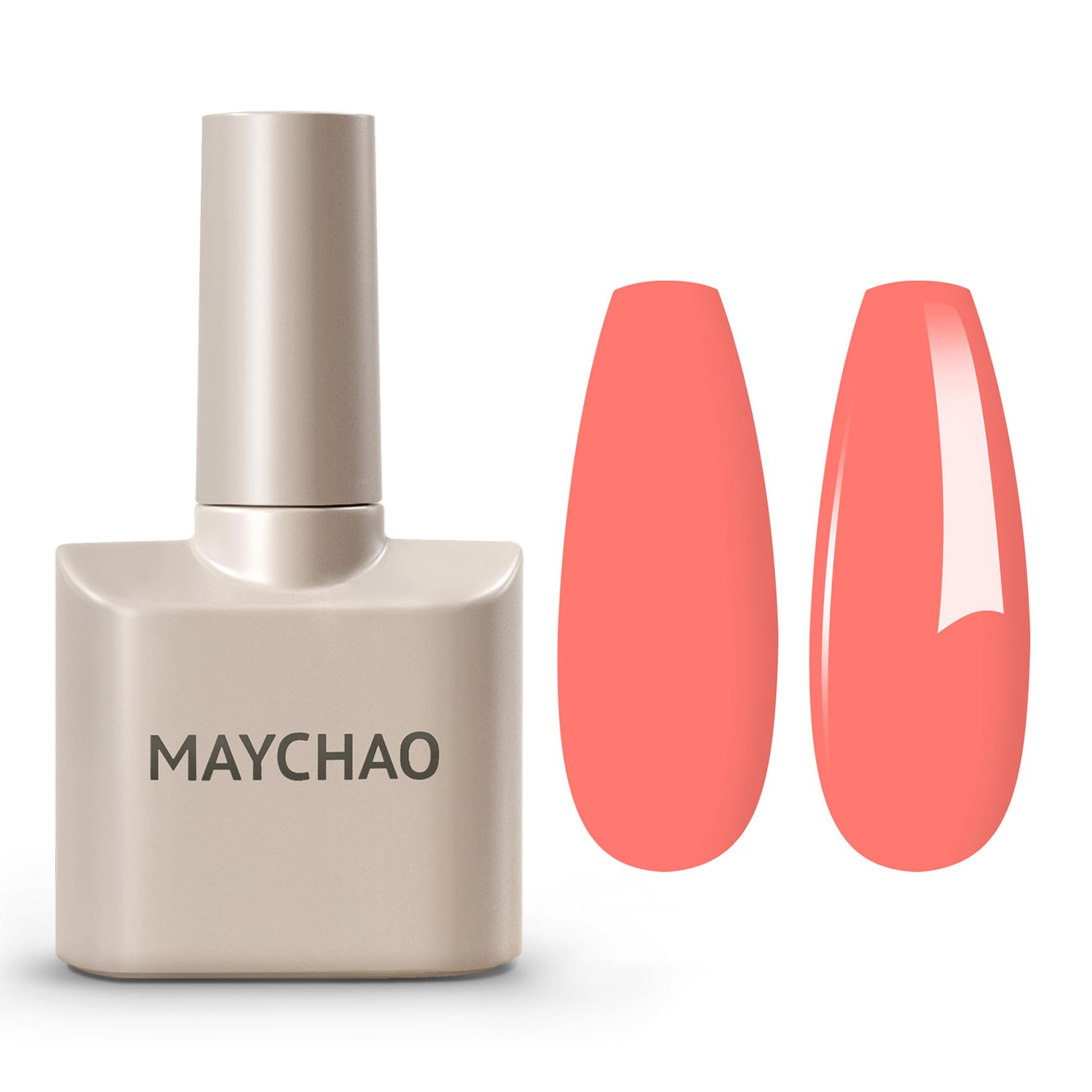 MAYCHAO 15ML Carrot Gel Nail Polish 1Pc Orange Gel Polish Soak Off UV LED Nail Polish Nail Art Starter Manicure Salon DIY at Hom