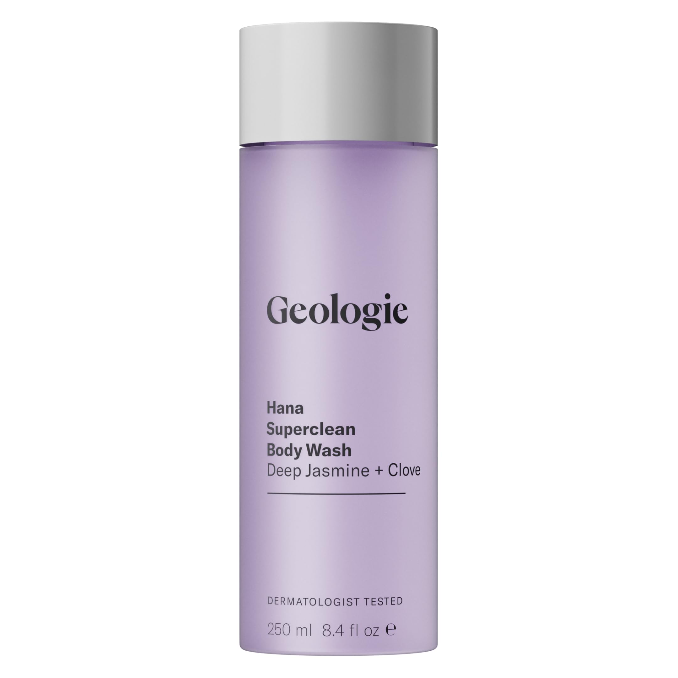 Geologie Hana Superclean Body Wash | Deep Cleansing Jasmine + Clove Shower Gel For Men & Women | All-Natural Clean & Hydrating D