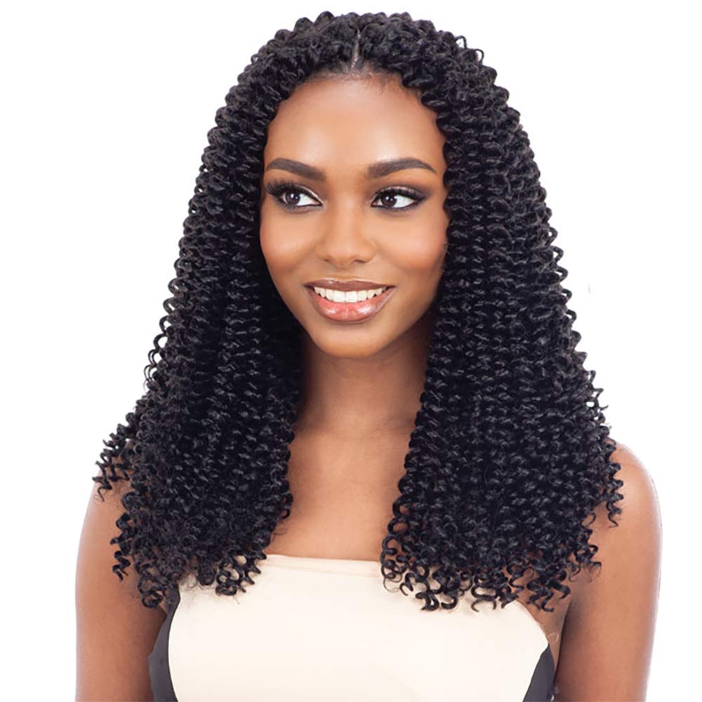 Multi Pack Deals! Freetress Crochet Braids Water Wave 14'' (5-Pack, 1B)