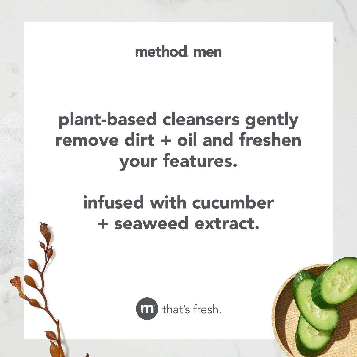 Method Men Face Wash, Sea + Surf, 6 Ounces