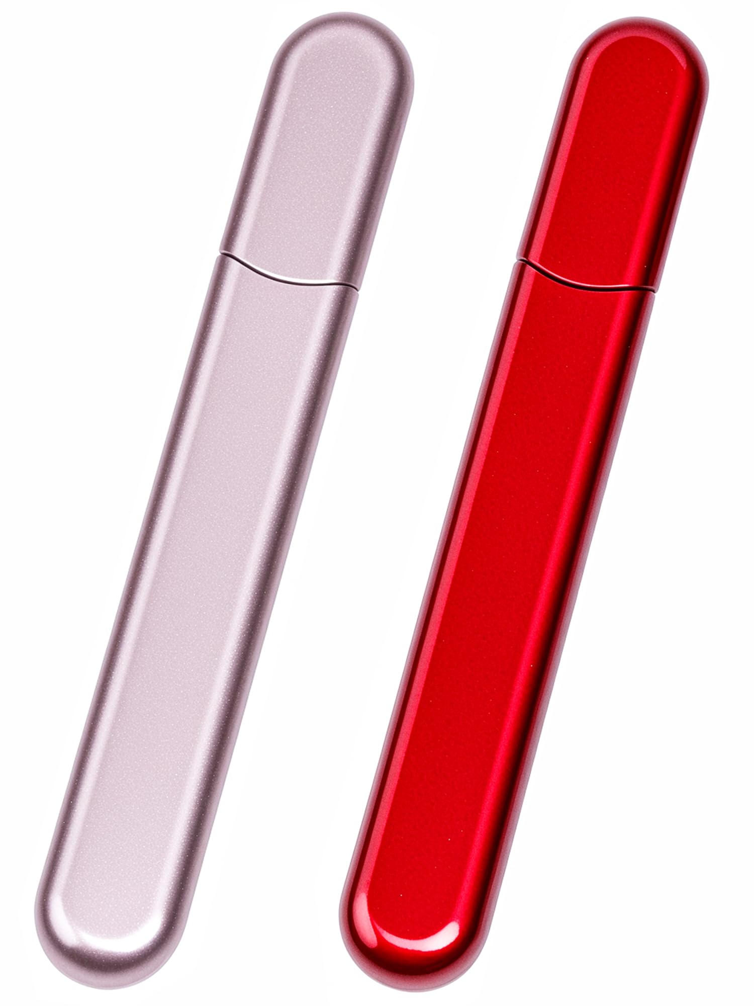 2 Packs Glass Nail Buffers with Case for Natural Nails, Glass Nail Files Shaping Nano Nail Shiners Crystal Polisher Manicure Too