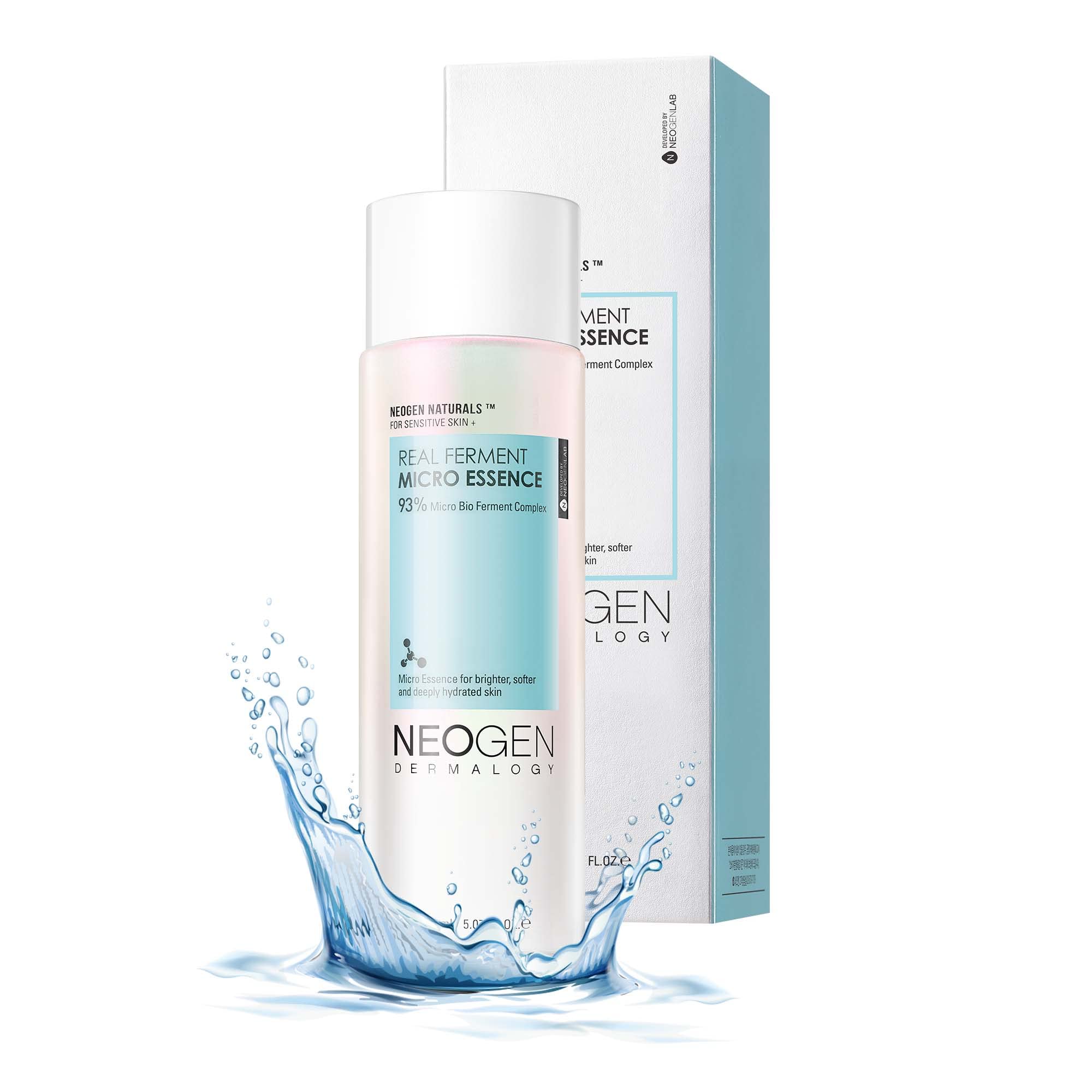 Neogen Dermalogy Real Ferment Micro Essence 5.07 Fl Oz (150Ml) - 93% Naturally Fermented Facial Essence, Instantly Hydrates And