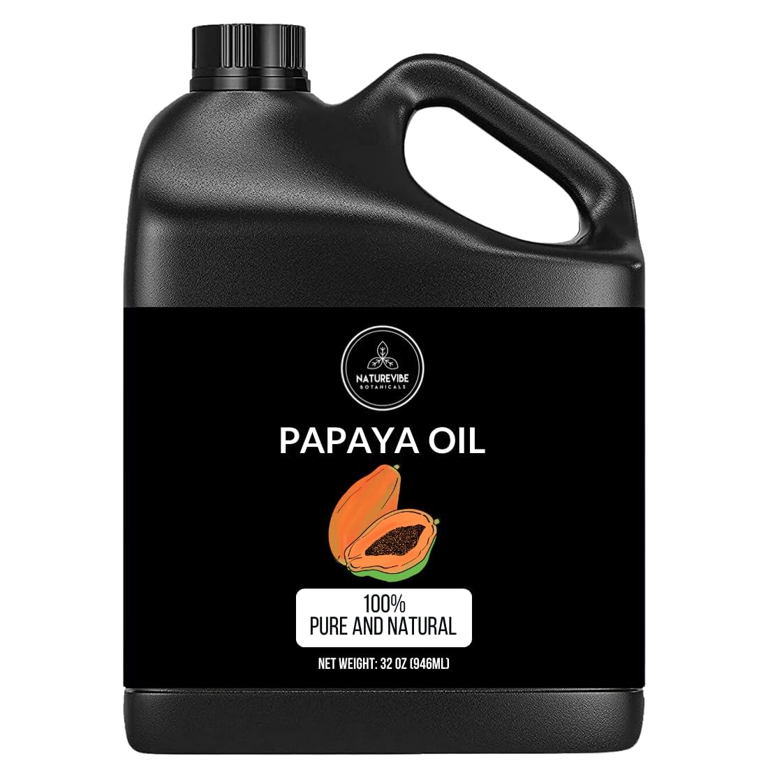 Naturevibe Botanicals Papaya Seed Oil 32 Ounces | 100% Pure And Natural | Great For Skin Care And Hair Care