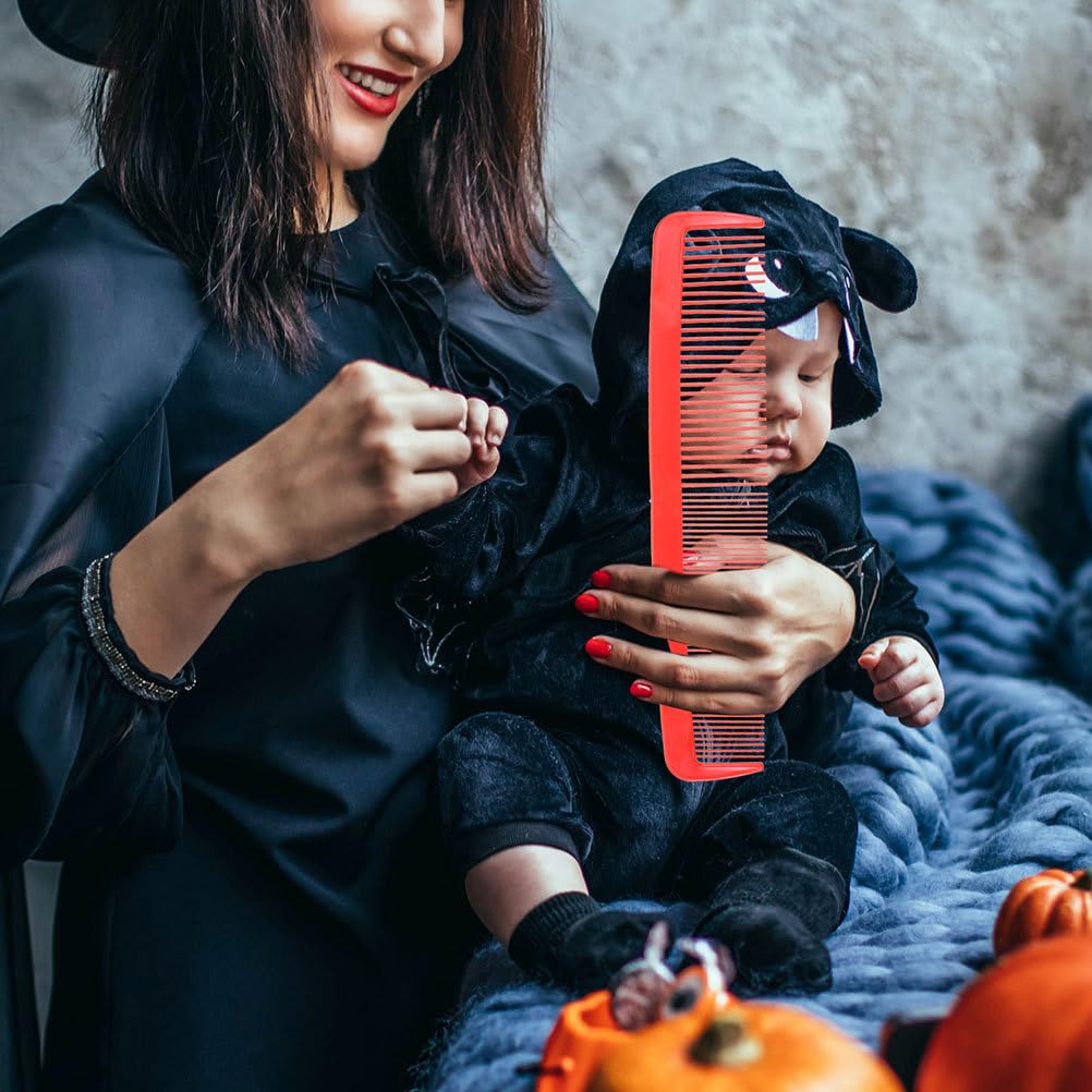 DEARMAMY Big Comb Prop:Jumbo Clown Comb 38cm 15 Inch Red Funny Hair Brush Women Plastic Comb Comedy Costume Comb for Football Ch