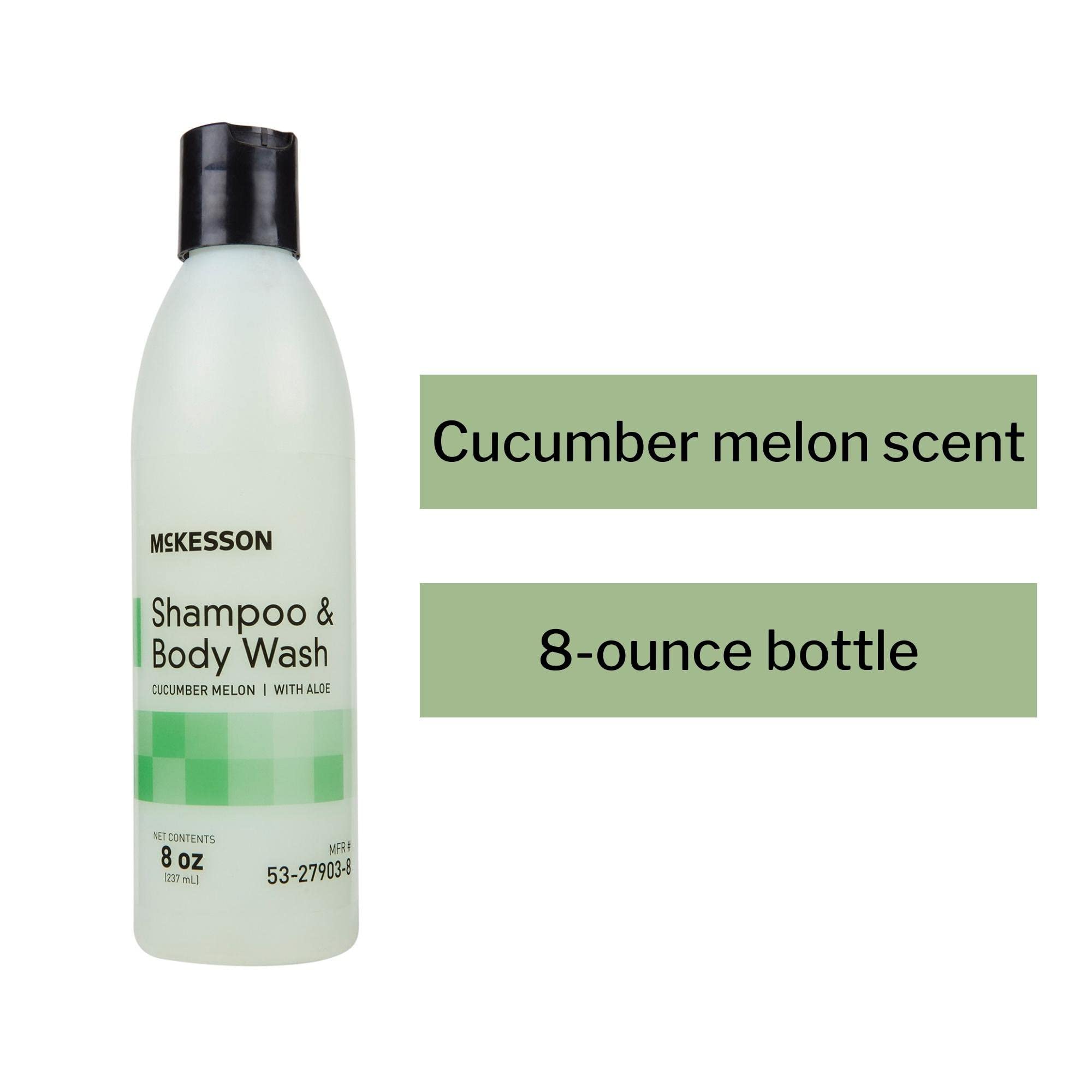 Mckesson Body Wash And Shampoo With Aloe, Cucumber Melon Scent, 8 Oz, 1 Count
