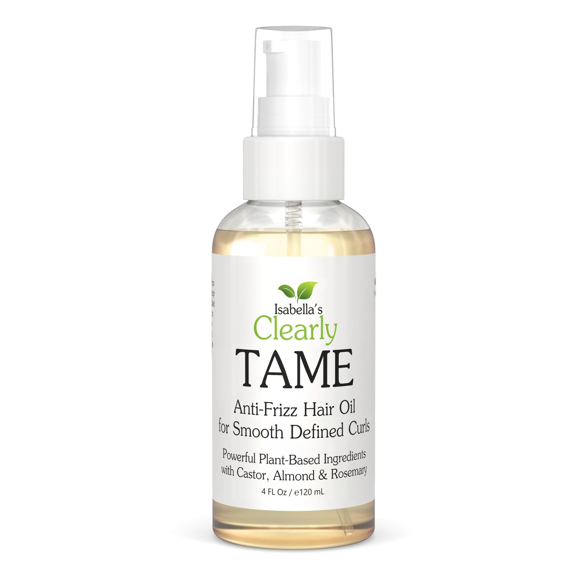 Isabellas Clearly TAME Anti Frizz Hair Oil Serum | Sulfate Free LeaveIn Smoothing Treatment for Curly, Frizzy & Dry Hair | Add