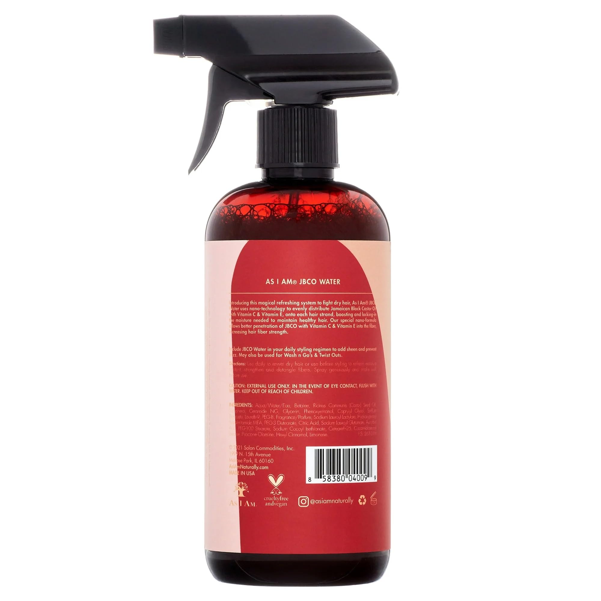 As I Am Jamaican Black Castor Oil Water (Pack Of 3)