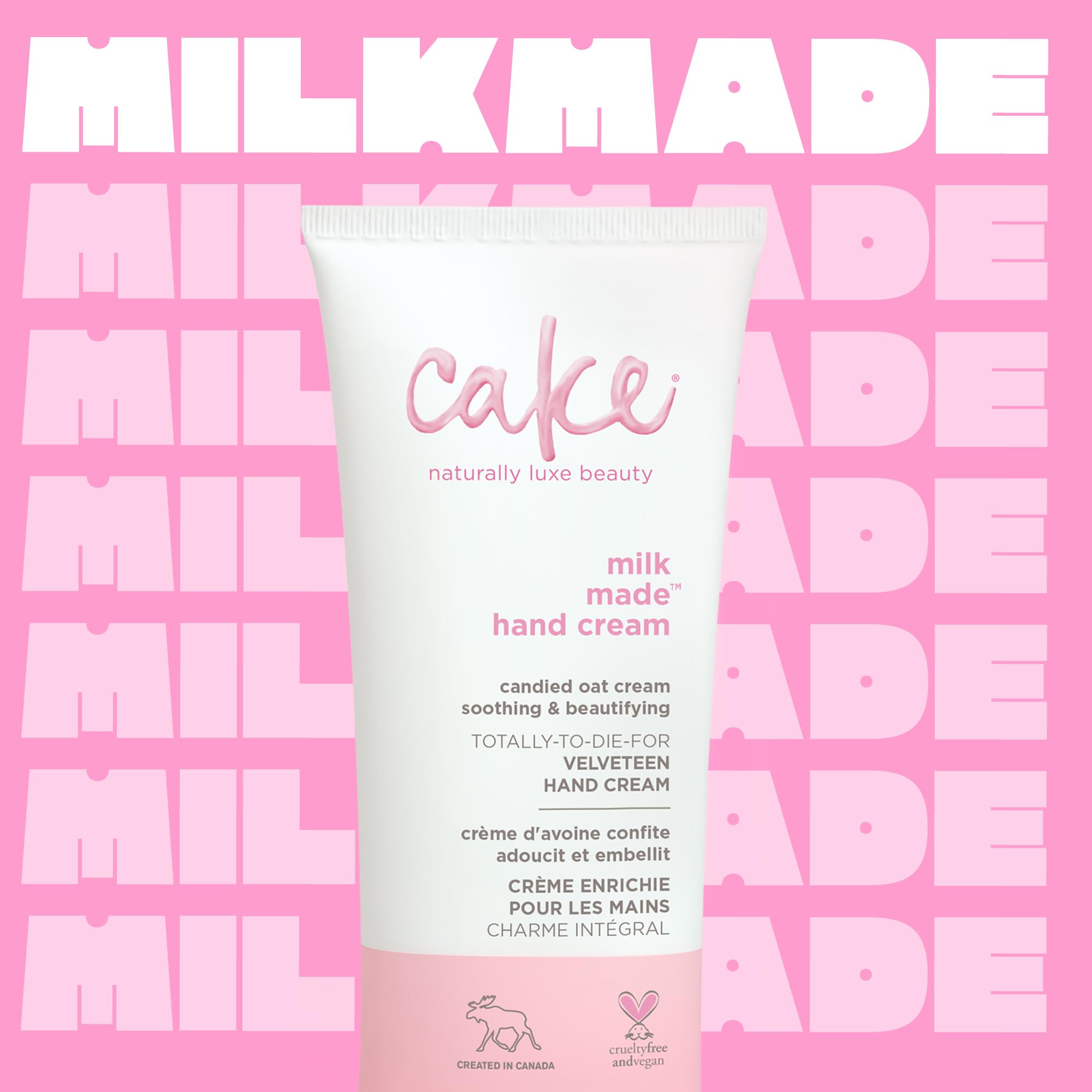 Cake Beauty Milk Made Velveteen Hand Cream, 2 Ounces