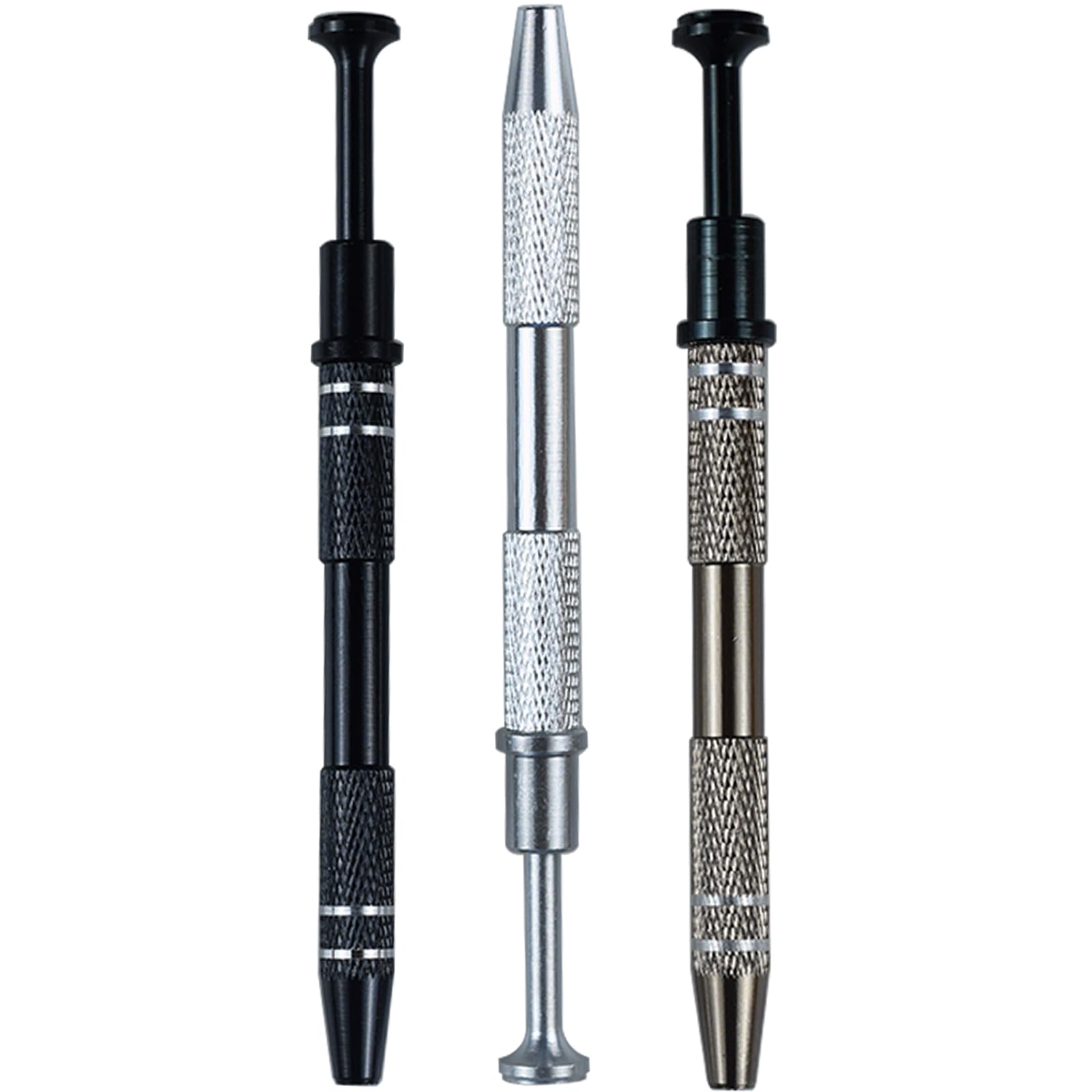CTISMICE Piercing Ball Grabber Tool, 3pcs Stainless Steel Pick Up Tweezers for Piercing Changing, Making Jewelry, Grabbing IC Ch