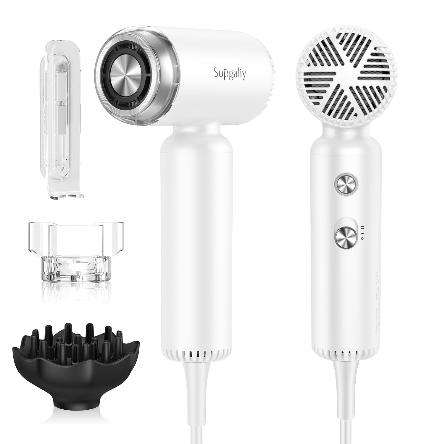 Supgaliy Hair Dryer - Mini Hairdryer, Ionic High-Speed Motor For Fast Drying, Portable Lightweight Blow Dryer, Quiet Professiona