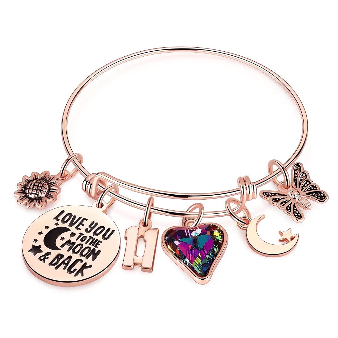 Ursteel 11 Year Old Girl Gifts for Birthday, 11th Birthday Gifts for Daughter Granddaughter Niece Cousin Bracelets Birthday Gift