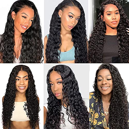 Lace Frontal Closure 13X4 Ear To Ear Hd Lace Frontal Deep Wave Brazilian Virgin Human Hair Extensions Frontal Bleached Knots Pre
