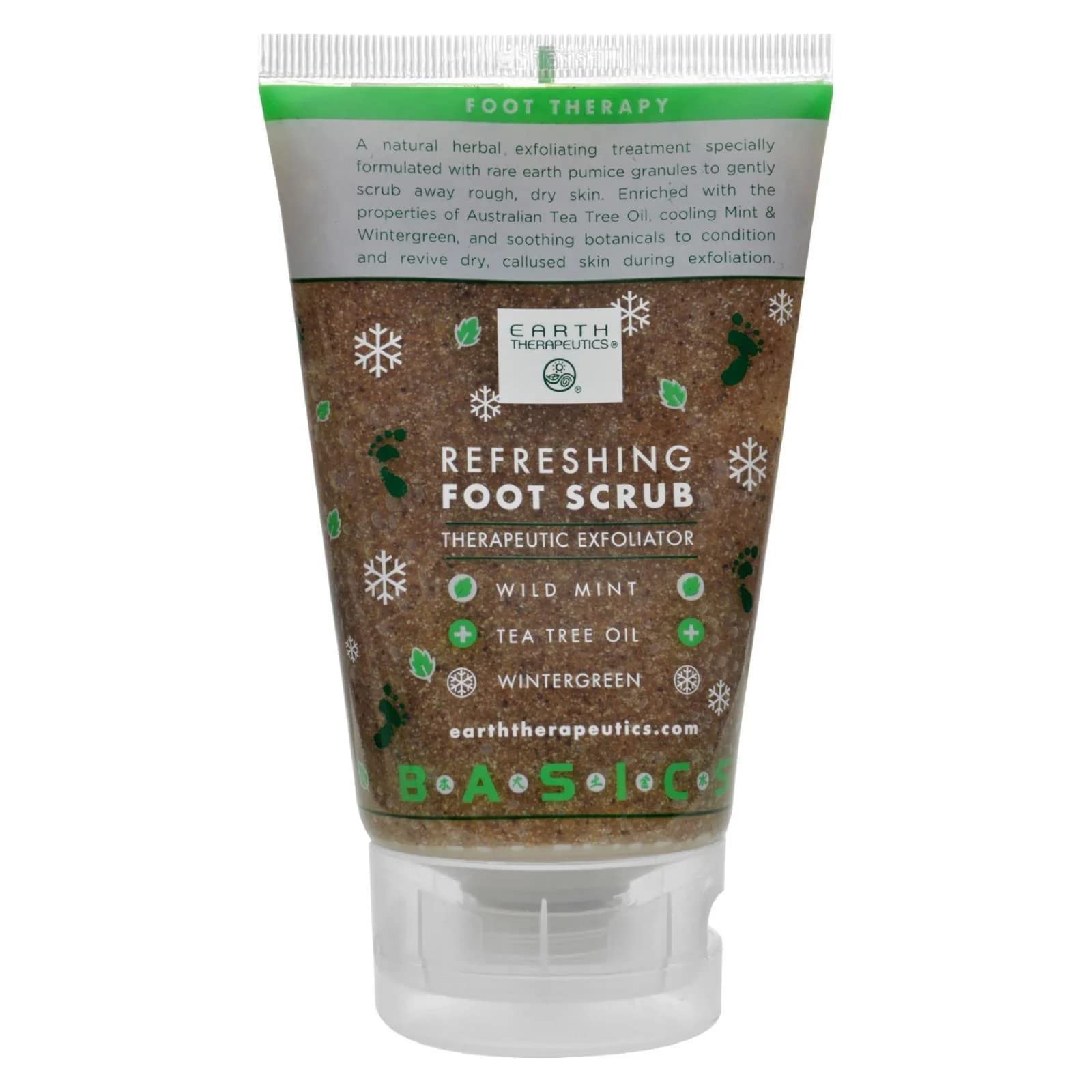 Earth Therapeutics Exfoliator Refreshing Foot Scrub, 4 Oz