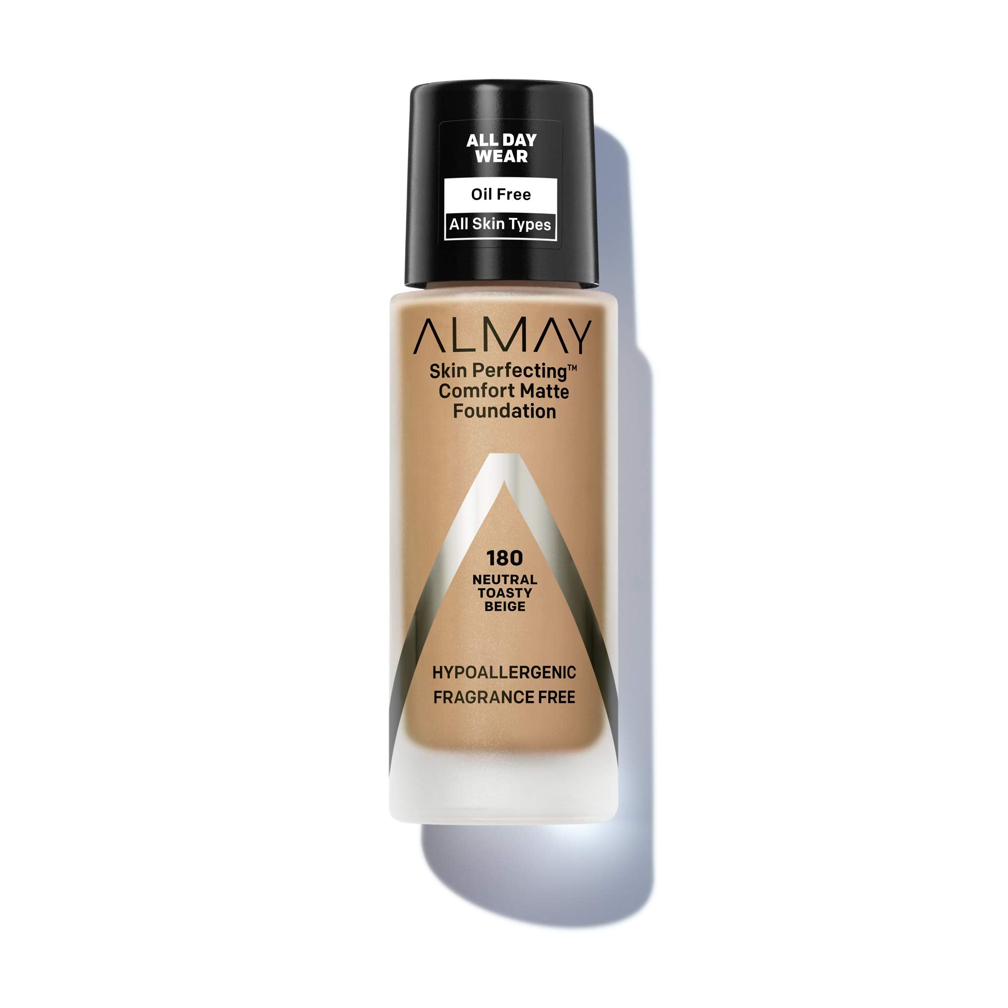 Almay Skin Perfecting comfort Matte Foundation, Hypoallergenic, cruelty Free, -Fragrance-Free, Dermatologist Tested Liquid Makeu