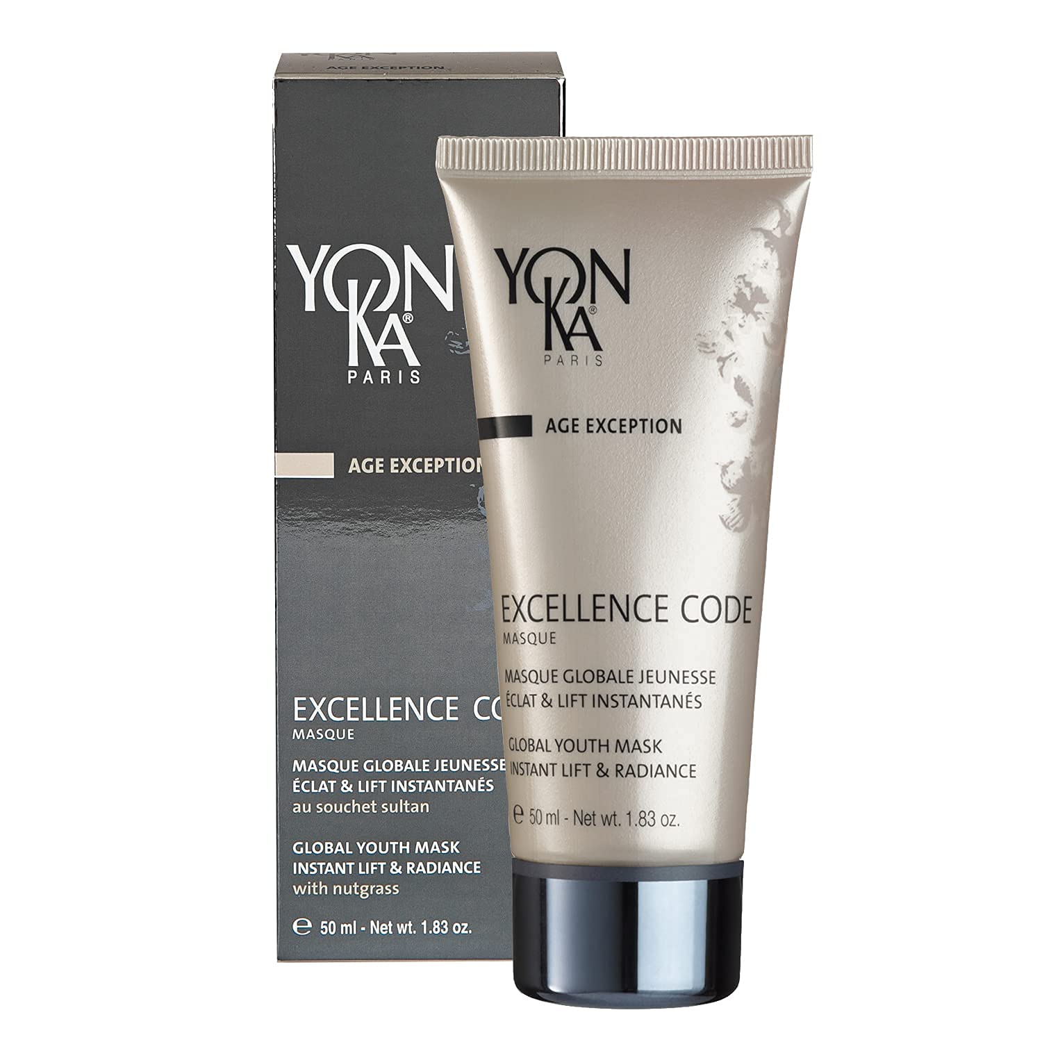 Yon-Ka Excellence Code Masque (50ml) Anti-Aging Face Mask and Overnight Sleep Treatment with Hyaluronic Acid, Lift and Firm Skin