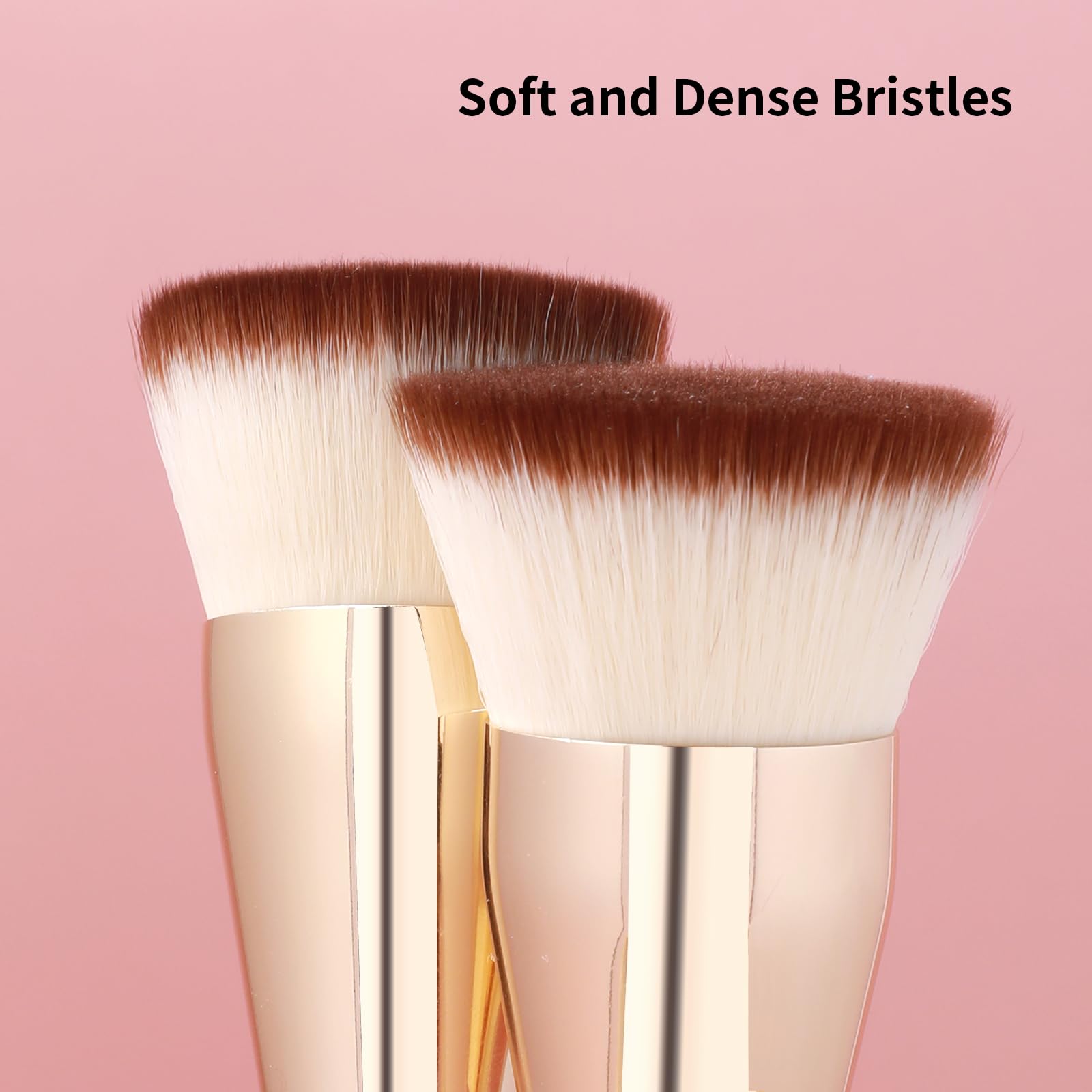 Foundation Brush For Liquid Makeup, Msq Flat Top Kabuki Foundation Brush Premium Makeup Brushes For Liquid, Cream And Powder-Liq