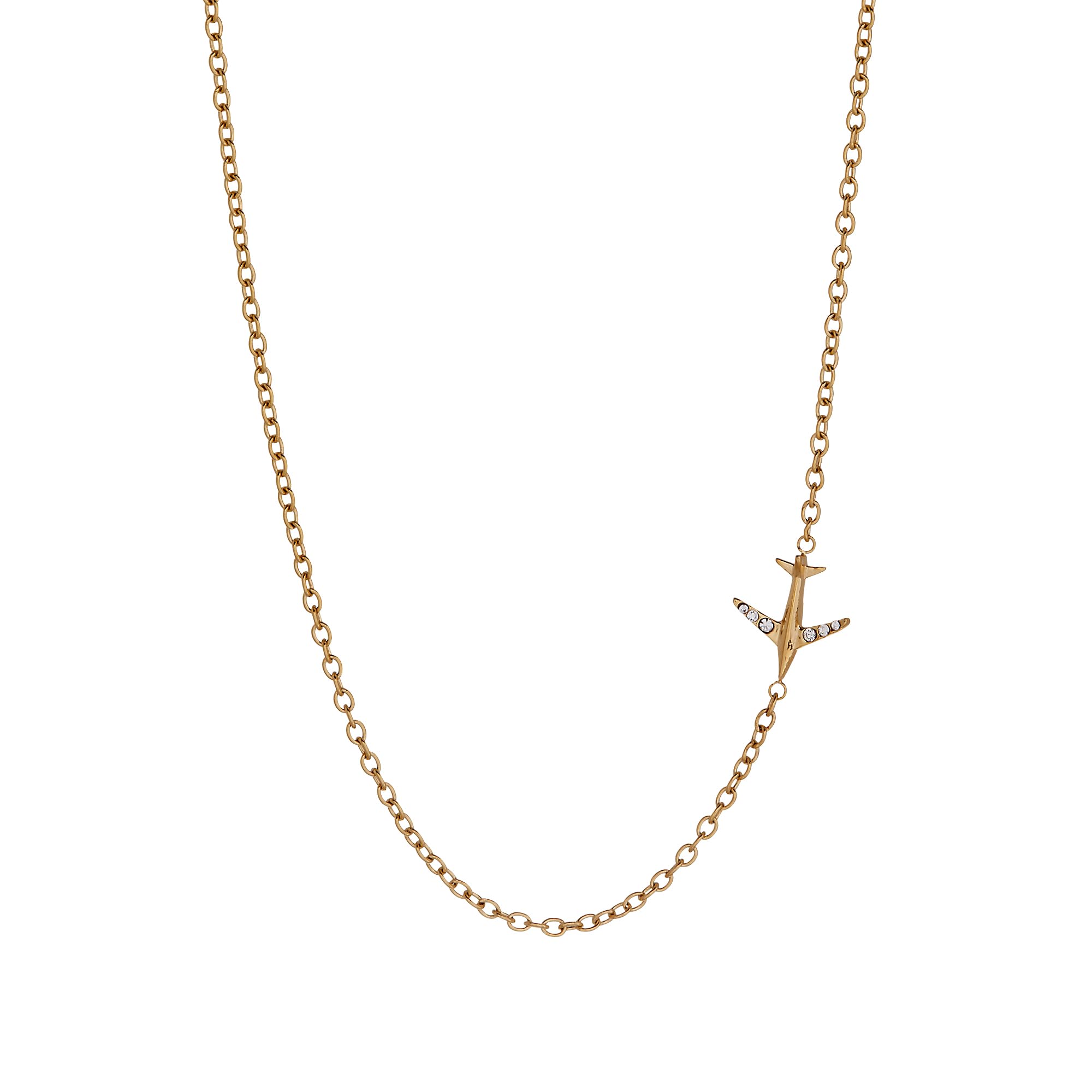 Alex and Ani Airplane Inline Necklace