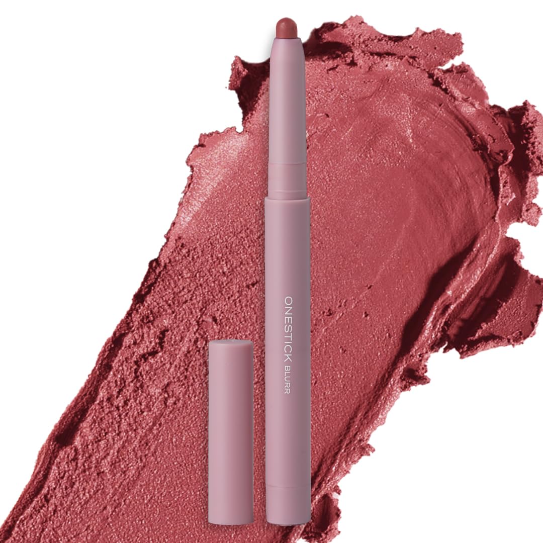 RubyS Organics Onestick Lipstick For Women  Blurr, Lip And Cheek Contour Crayon, Matte Finish, Lip Makeup  Enriched With Antio