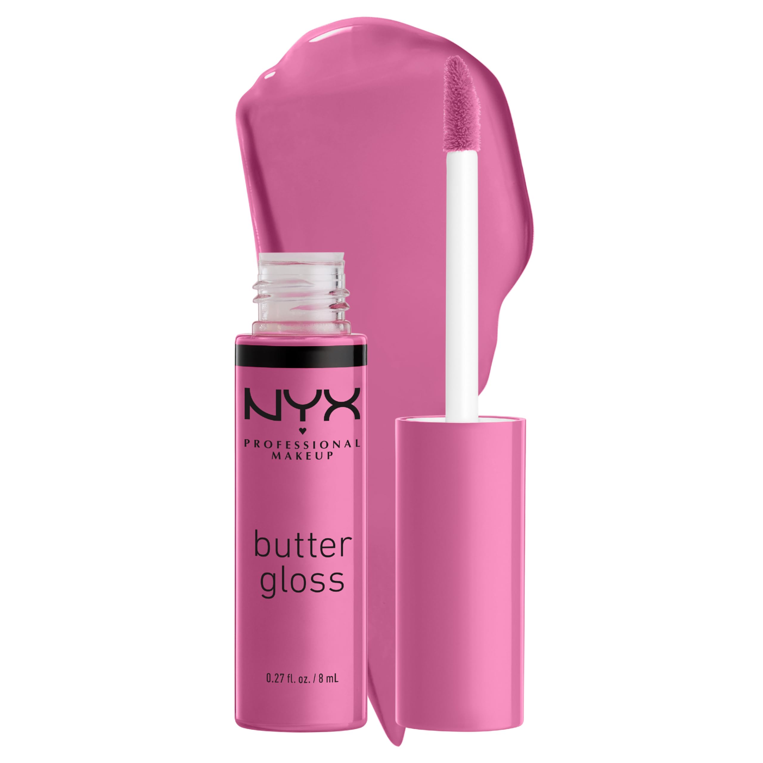 NYX PROFESSIONAL MAKEUP Butter Gloss, NonSticky Lip Gloss  Merengue (Pink Lilac)