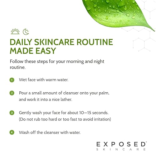 Exposed Skin Care Acne Facial Cleanser - Gentle Face Wash With Salicylic Acid For Acne Prone Skin - Pore Clarifying Acne Treatme
