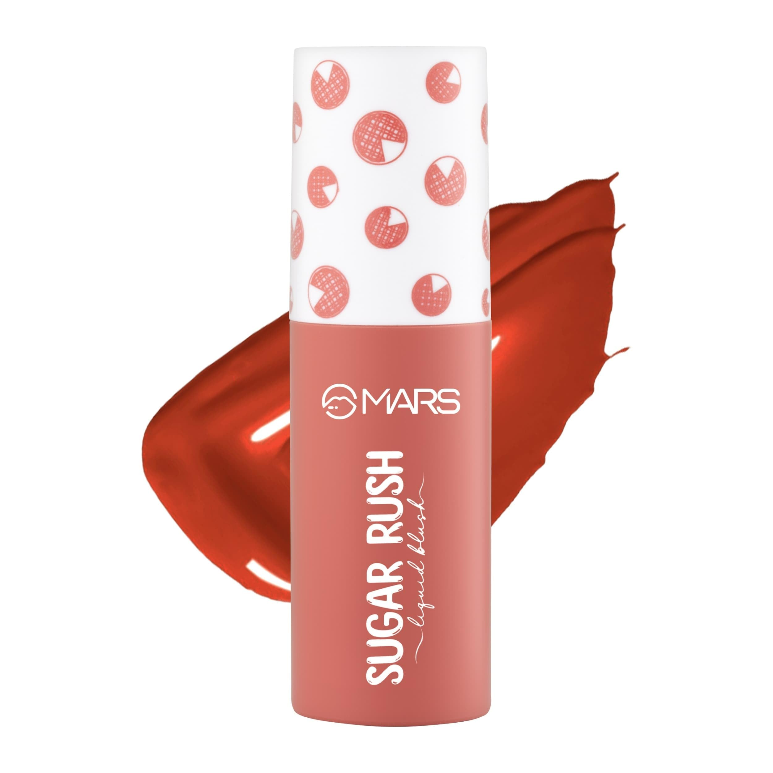 Mars Sugar Rush Liquid Blush (06Peach Pie) | HighPigmentation | Lightweight Formula | Dewy Matte Finish | LongLasting | Smoot