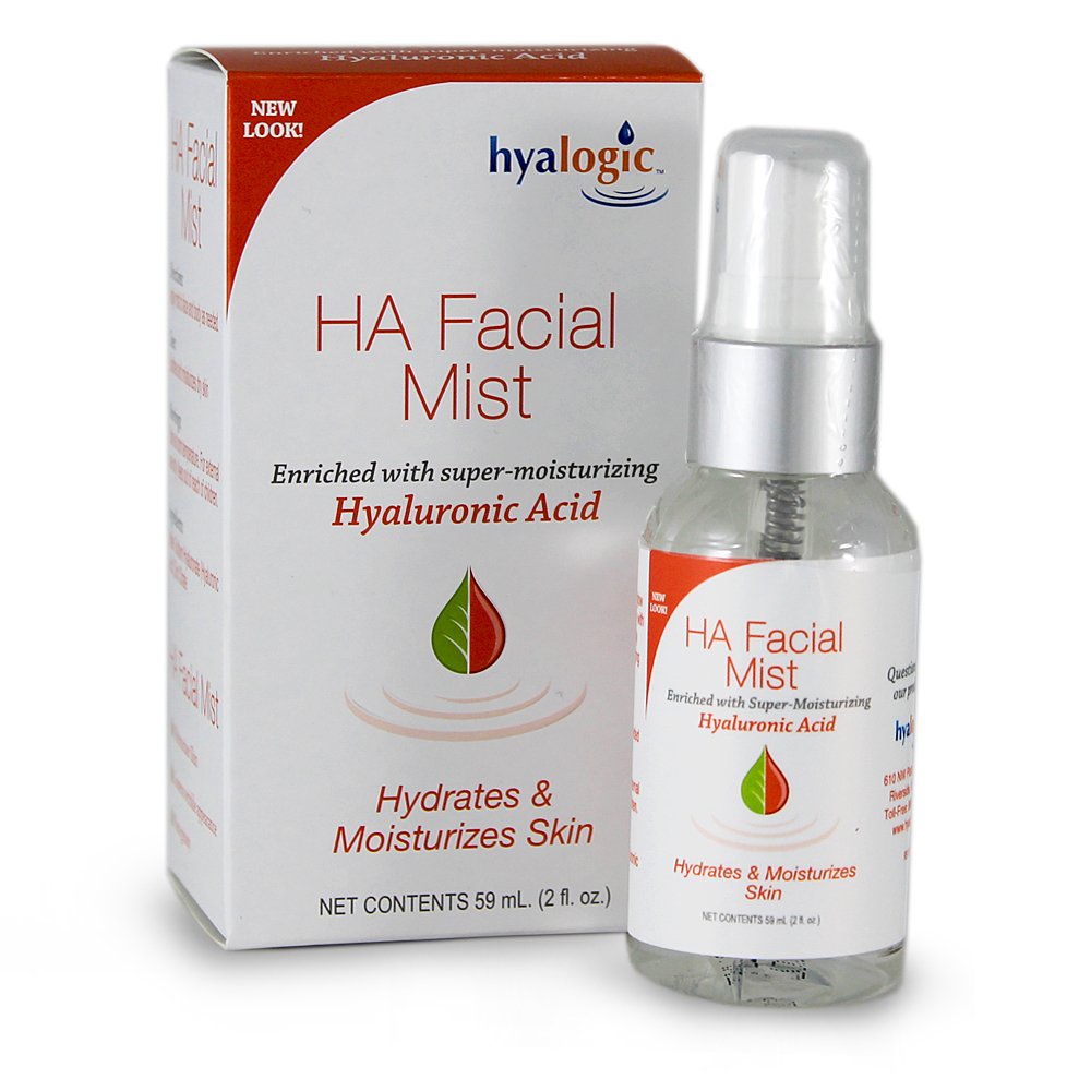 Hyaluronic Acid Facial Mist-Moisturizer Spray, Hydrating Primer & Makeup Setting Spray - 2 Oz. - Hyalogic Episilk Brand