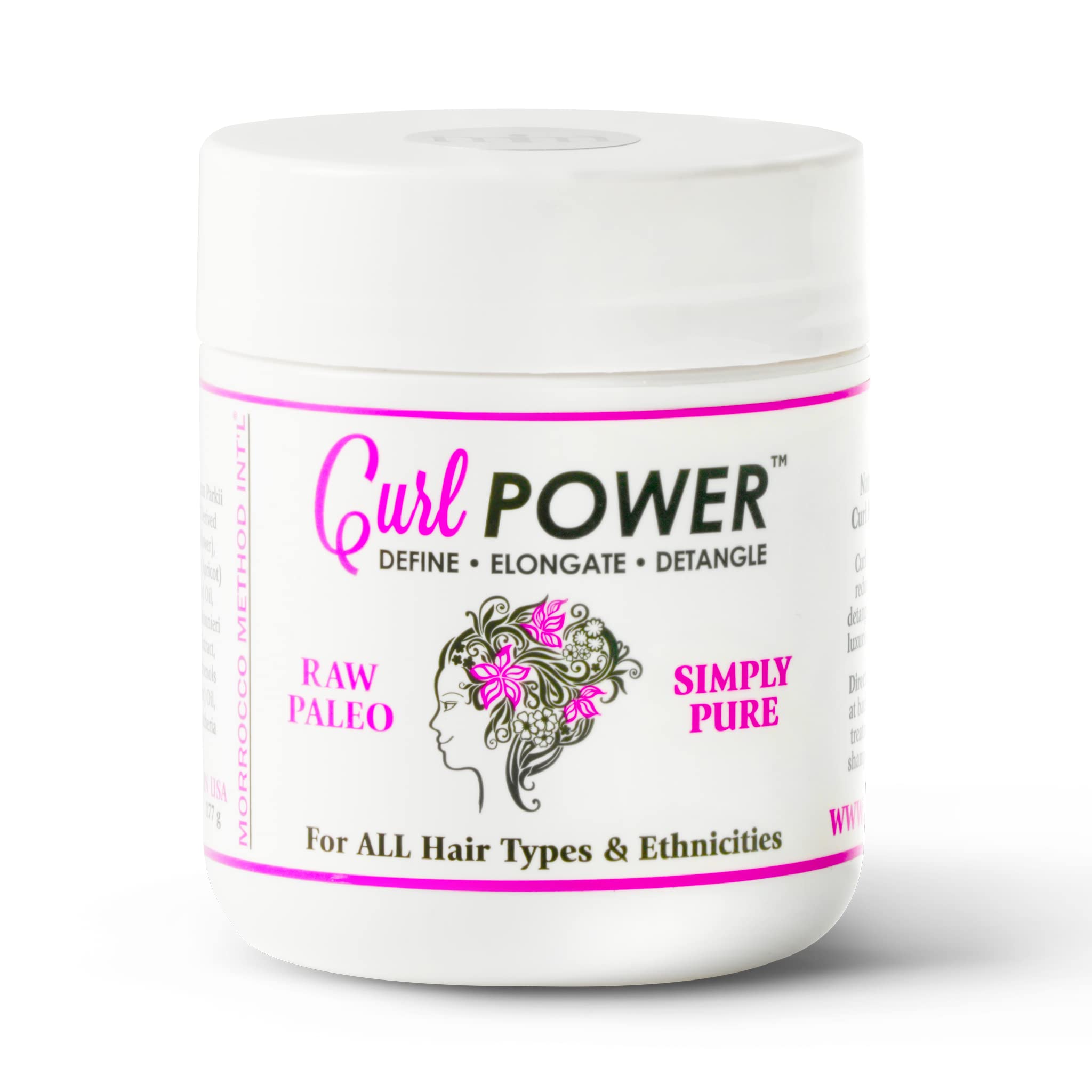 Curl PowerDefine, Elongate, Detangle. 100% Natural & Raw Styling Gel. Unisex and for all Hair Types & Ethnicities. Simply Pure.
