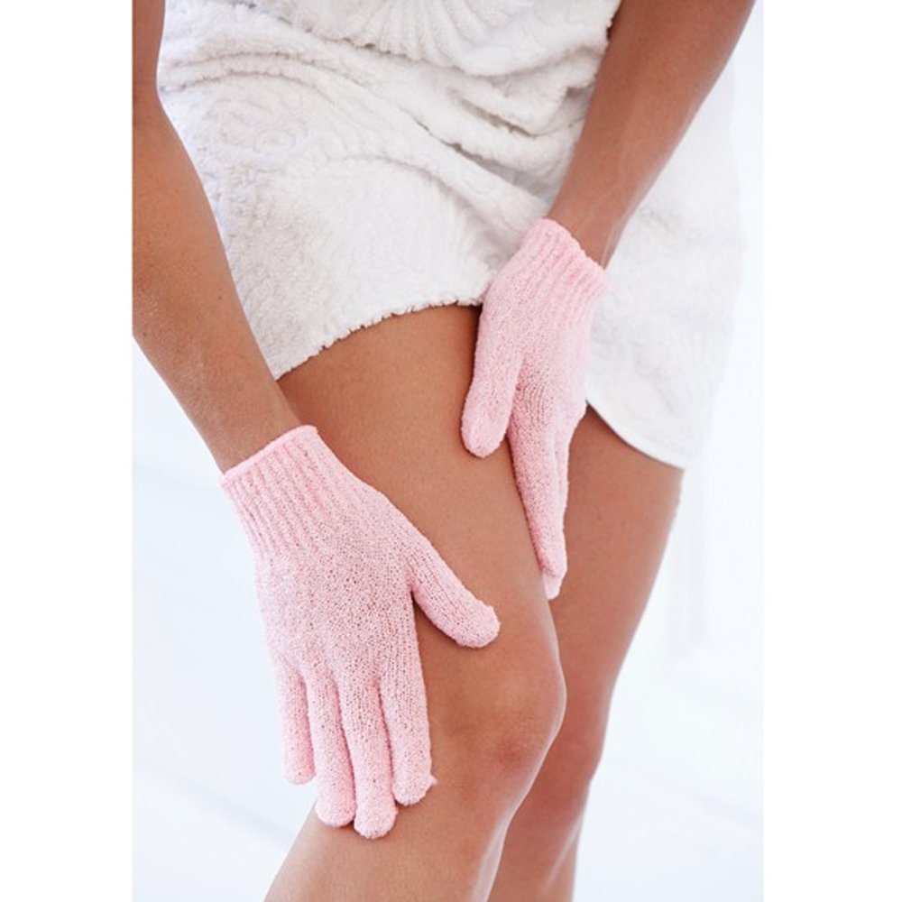 Atb 4 Pairs Exfoliating Gloves - Premium Scrub Wash Mitt For Bath Or Shower - Luxury Spa Exfoliation Accessories For Men And Wom