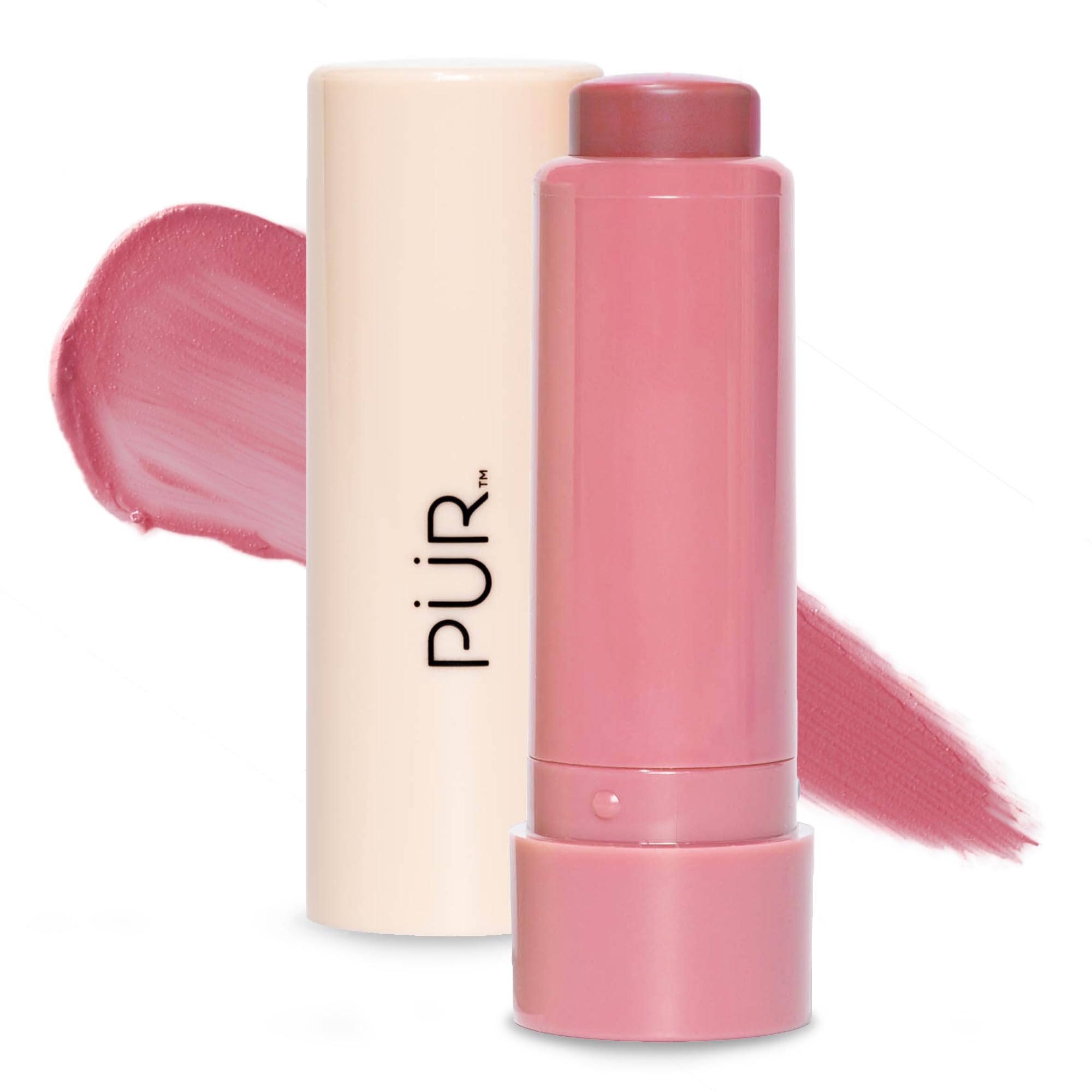 PR MINERALS Silky Tint Creamy Multitasking Blush Stick with Peptides, Sparkling Rose  Blush Stick with Natural, HealthyLooking