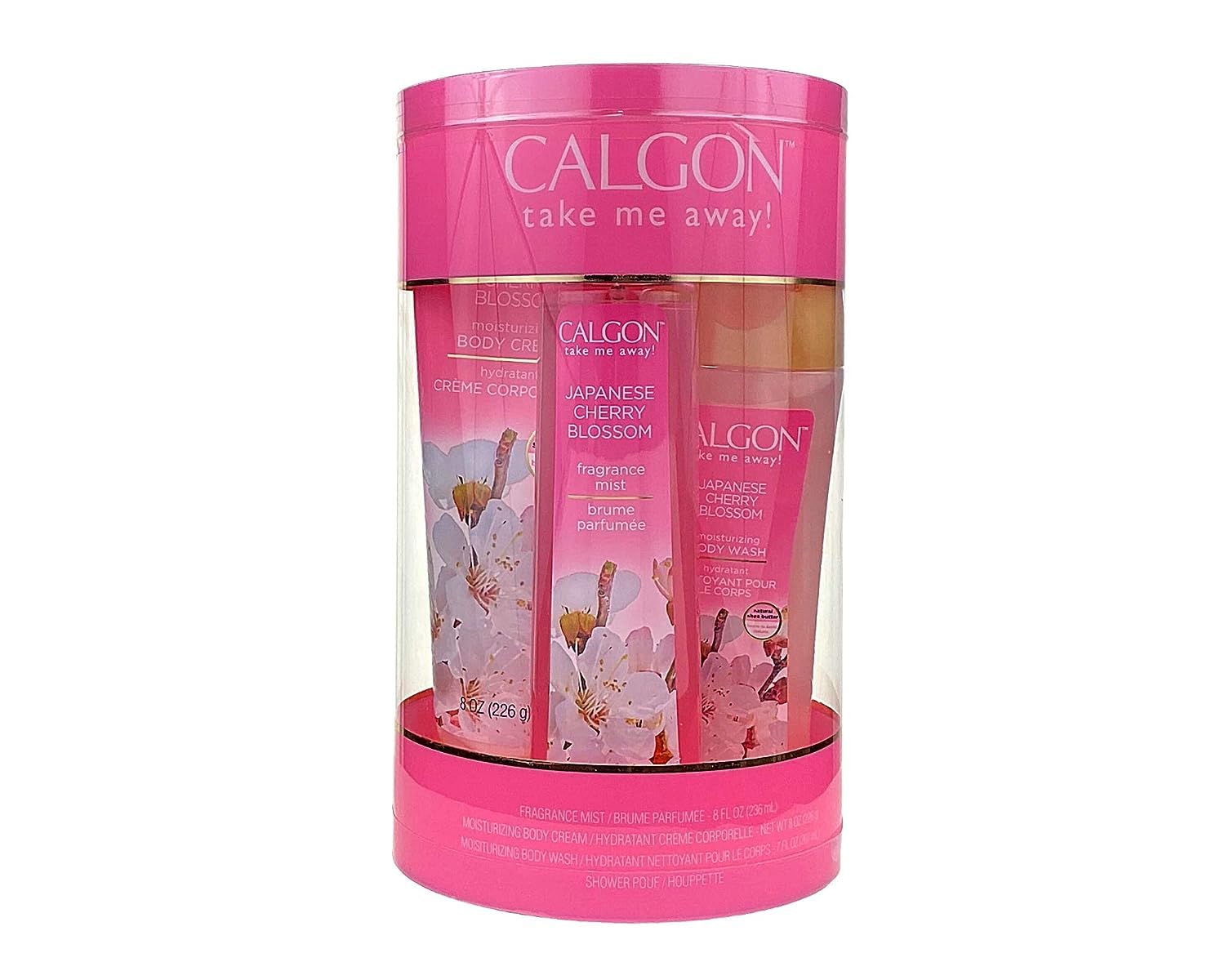 Calgon Japanese Cherry Blossom 4 Piece Gift Set for Women