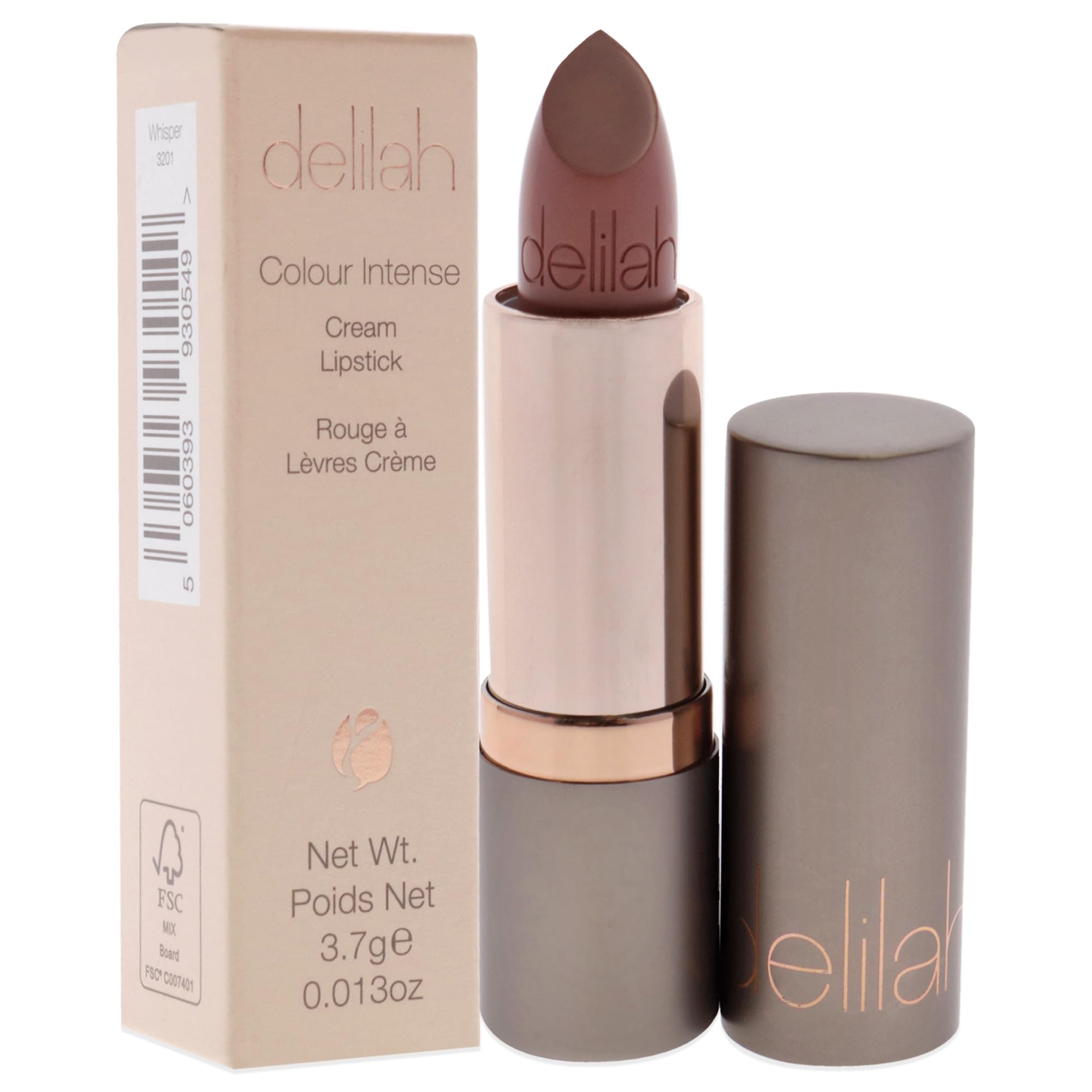 Delilah - Colour Intense Cream Lipstick - Whisper - Rich Pigmented - Long Lasting, Hydrating, Velvety Creamy Lipstick For Women