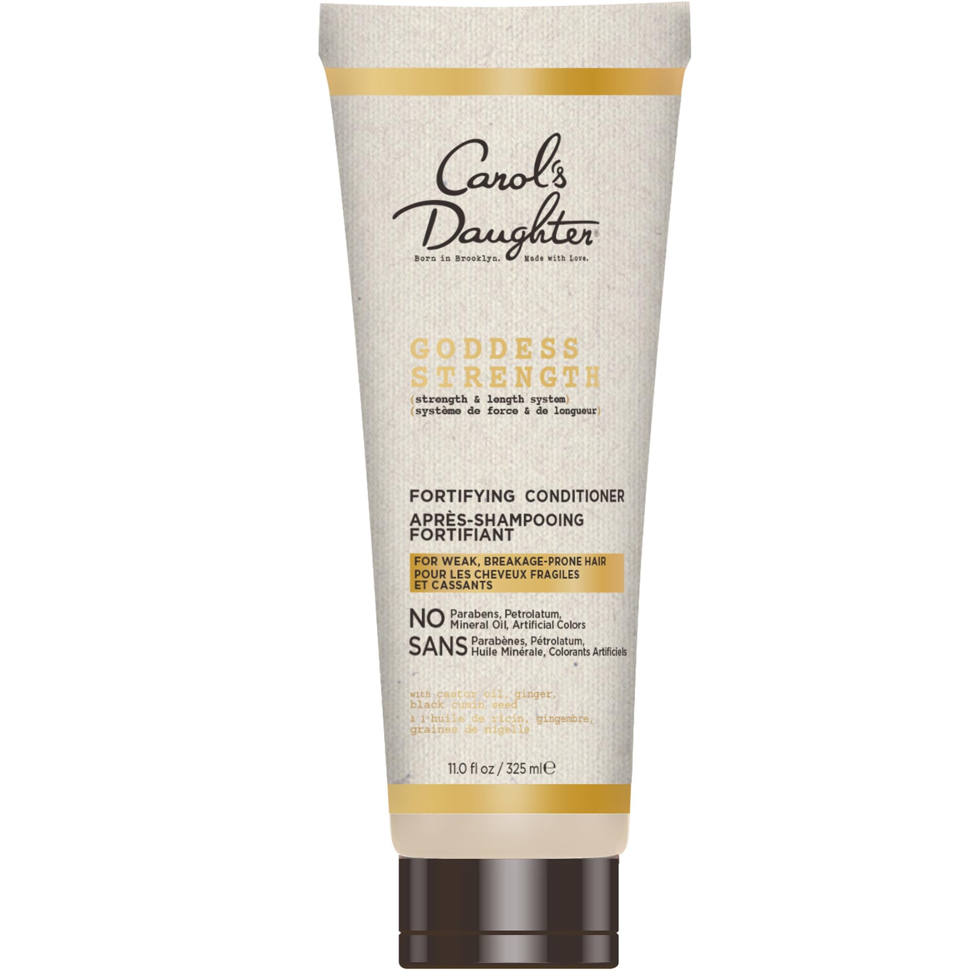 Carol's Daughter Goddess Strength Fortifying Conditioner For Wavy, Coily and Curly Hair, Sulfate Free Conditioner with Castor Oi