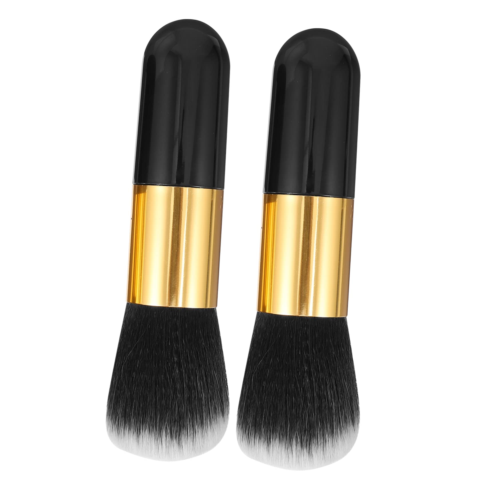 OSOLADY 2pcs Makeup Brush Synthetic Brush for Loose Powder Blending Cream Bronzer Women Kit