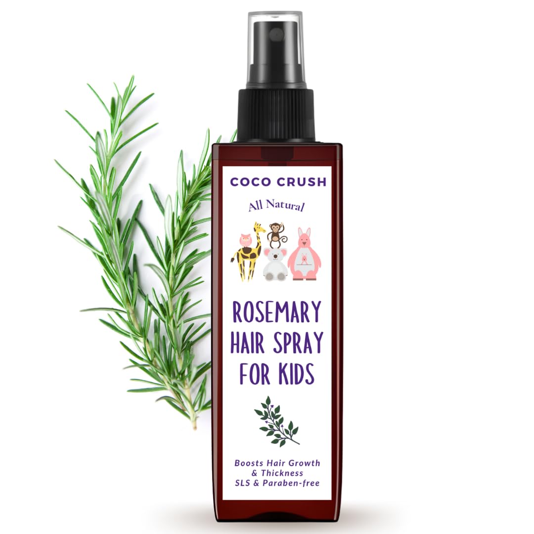 Coco Crush Rosemary Hair Growth Spray For Kids | Rosemary Lavender Peppermint | Hair Fall Control | Scalp Nourishment | No Sls N