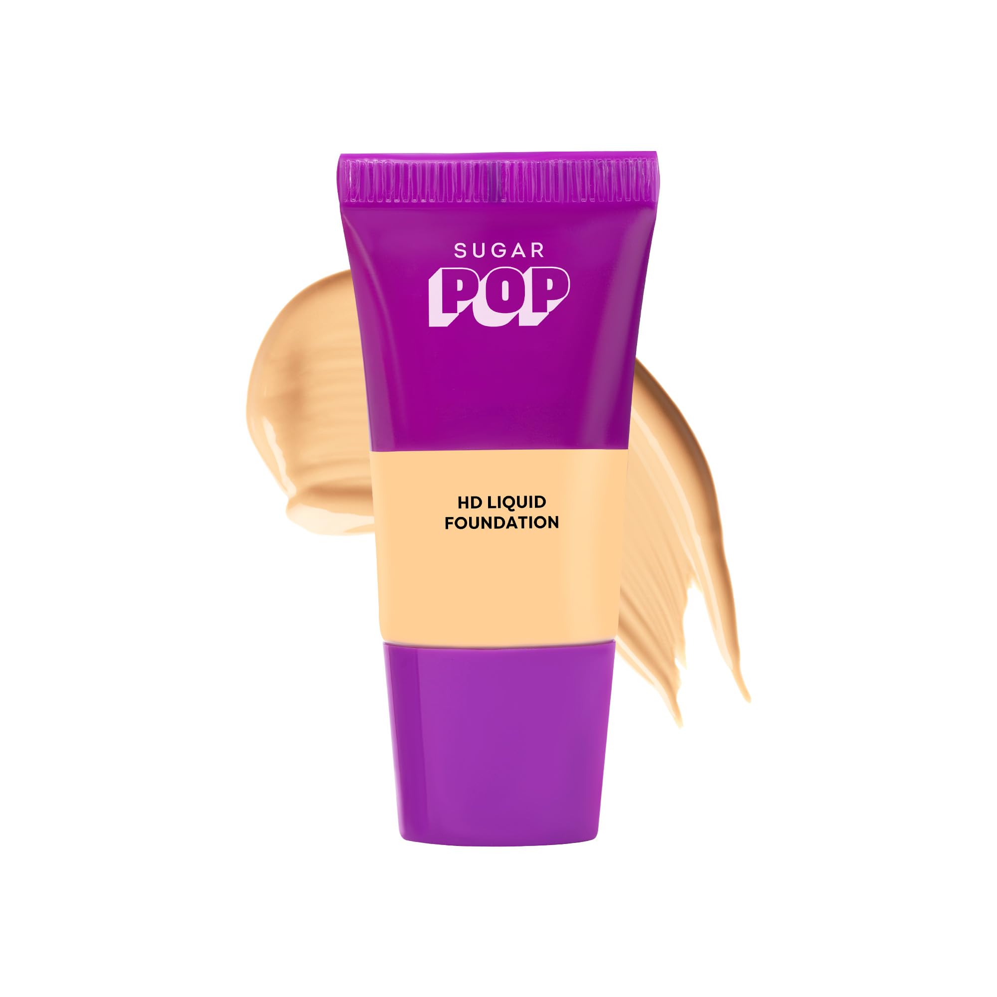 Sugar Pop Hd Liquid Foundation Tube With Spf 30 | Lasts Upto 16Hrs | Full Coverage | Water-Resistant | Matte Finish | 18Ml - 03 