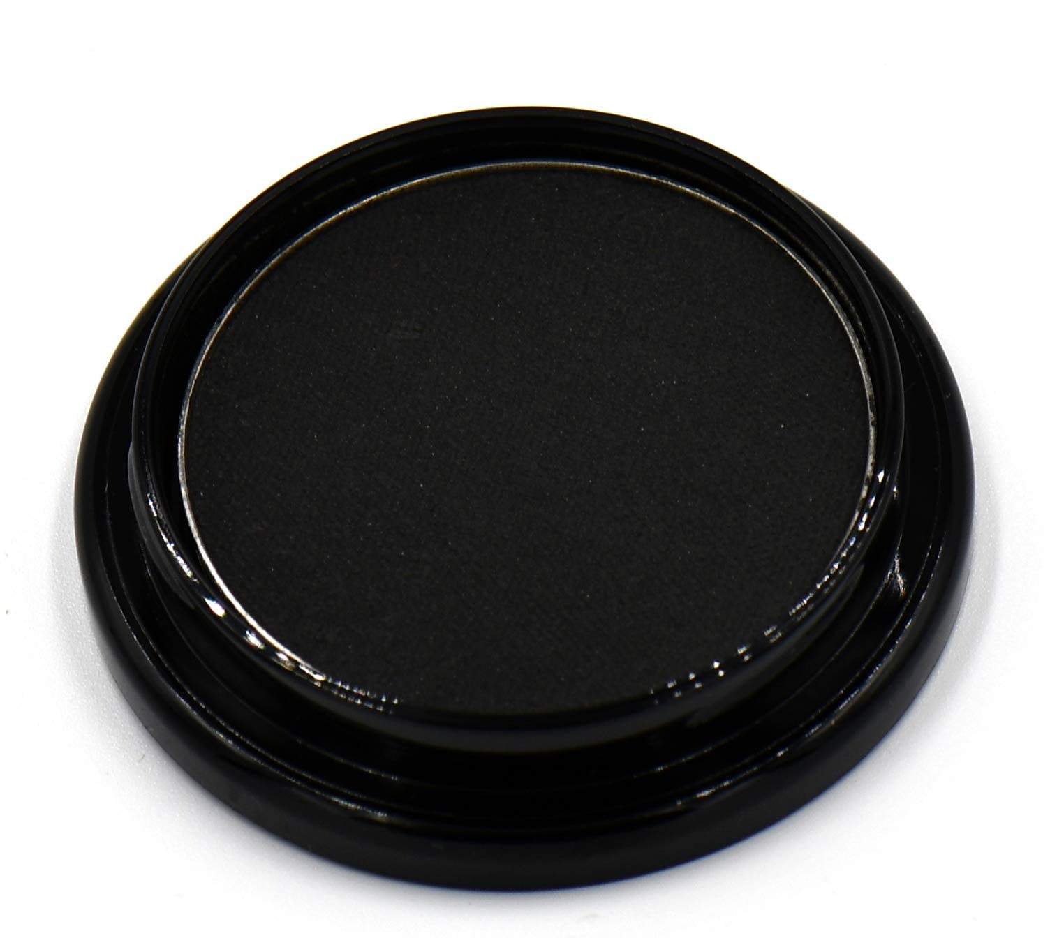Pure Ziva Black Matte Opaque Smokey Eye Onyx Midnight Zero Jet Black Pressed Powder Single Vegan Eyeshadow; Talc, Paraben & Crue