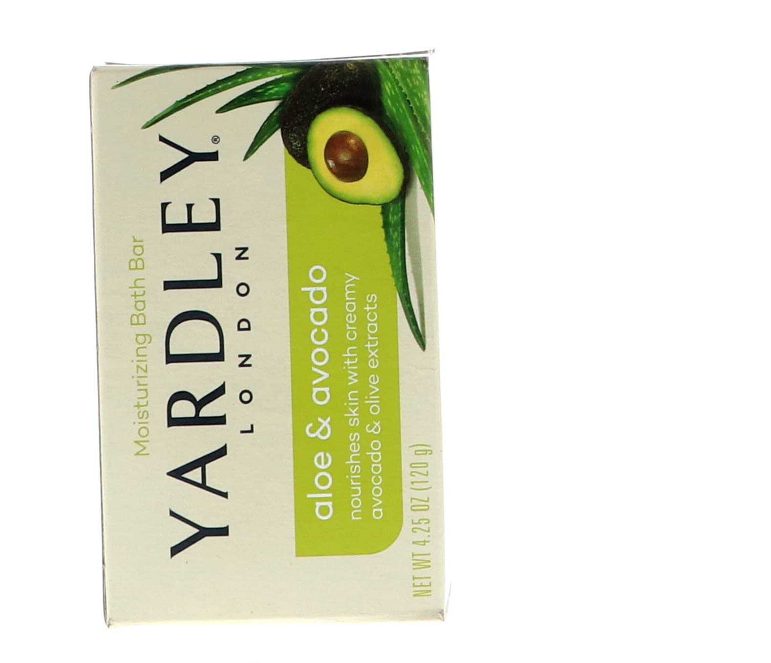 Yardley Bar Soap, Botanical Aloe & Avocado, 4.0 Ounce (Pack of 7)