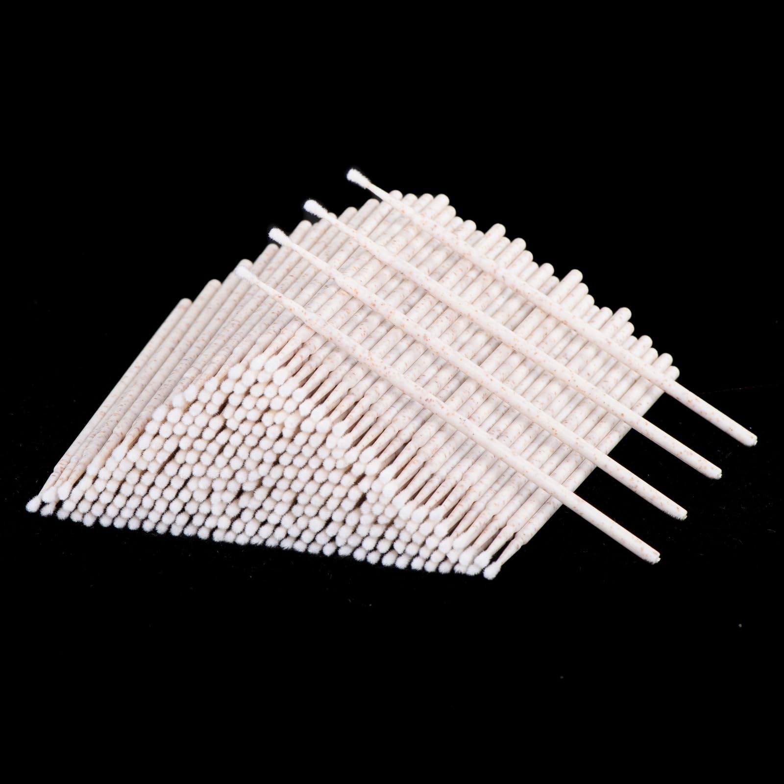 POCMKO 600PCS Eco Friendly Micro Applicator Brushes, [Made from Wheat Stalks] Biodegradable and Compostable, Disposable Micro Sw