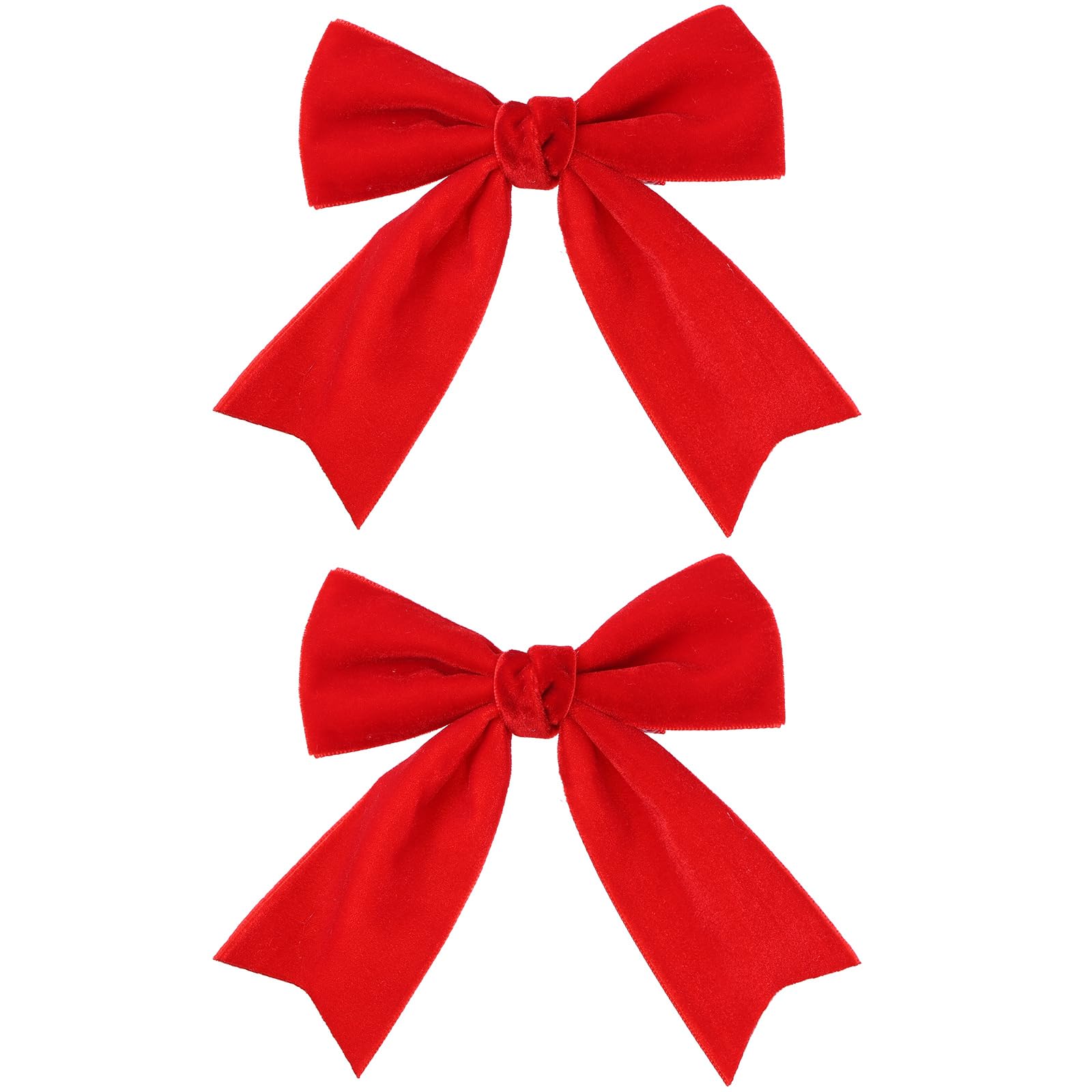 Red Velvet Hair Bows Clips 4'' Cute Valentines Back School Christmas New Year Alligator Barrettes Hairpins Gift Accessory for Ki