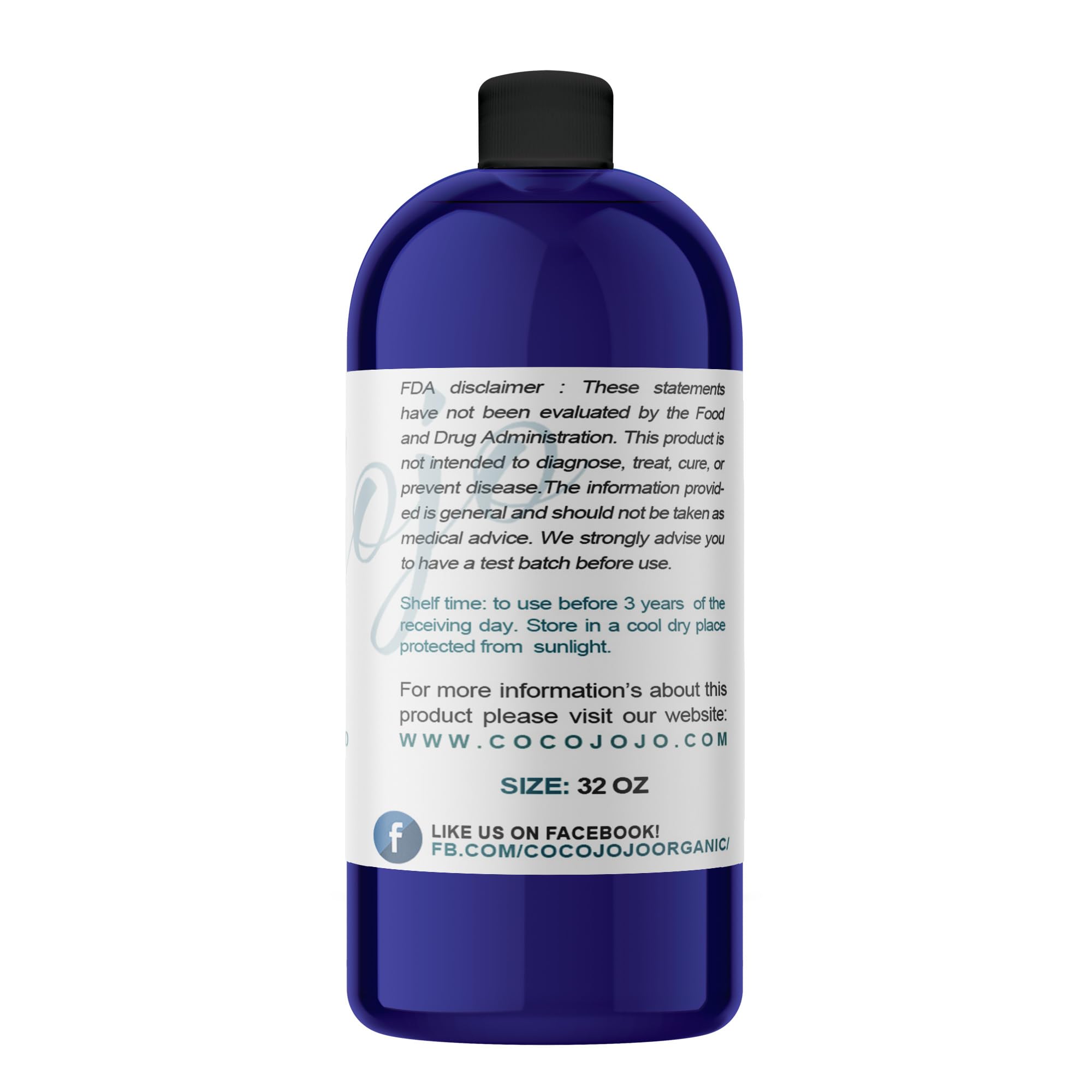 Jamaican Black Castor Oil Cold Pressed Pure Natural 32 oz Hair Skin Eyelashes Pure Virgin Refined Black Castor Oil